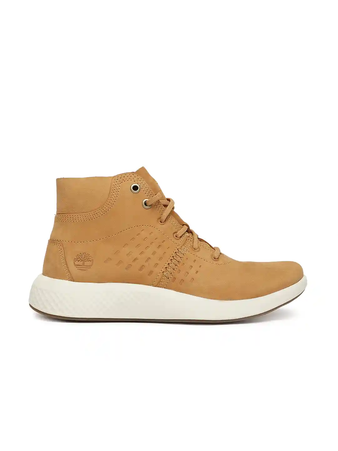 Buy Timberland Men Tan Brown Leather FLYROAM CHILL Nubuck Mid-Top