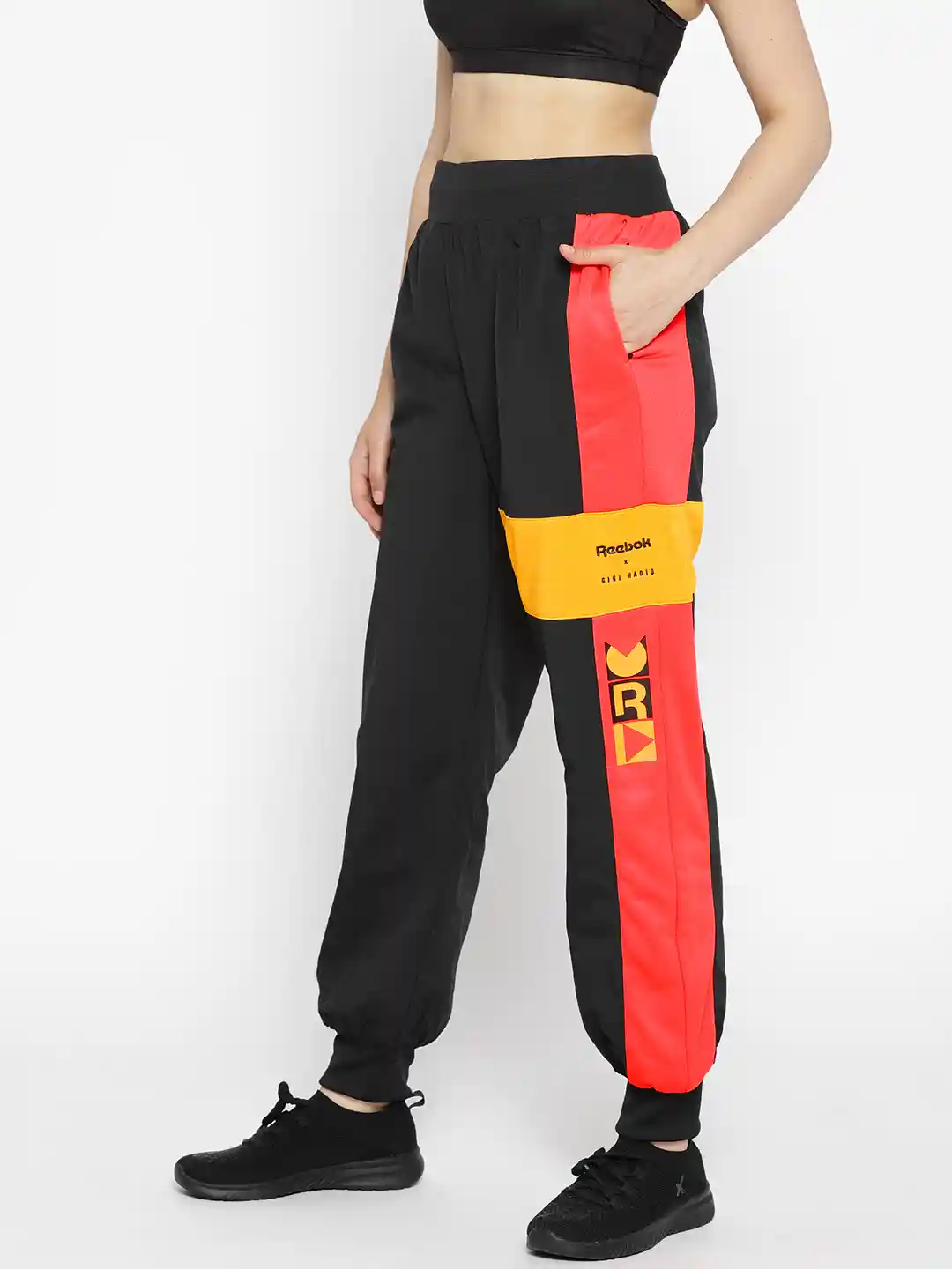 Buy Reebok Classic Women Black Red Colourblocked Printed Gigi