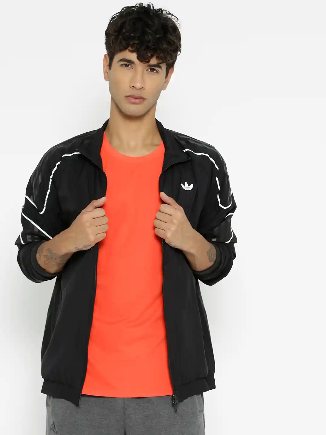 Buy ADIDAS Originals Men Black Solid Flamestrike Woven Track