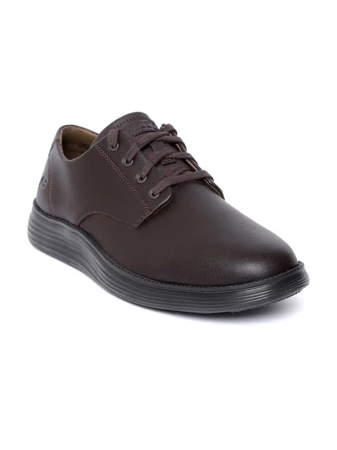 Buy Skechers Men Coffee Brown Status Derbys Casual