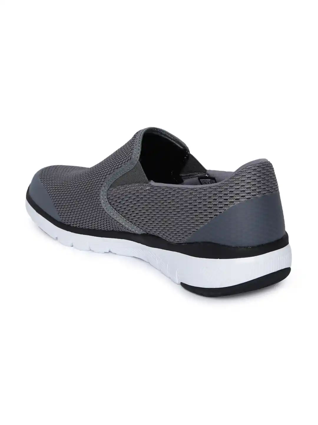 Buy Skechers Men Charcoal Grey FLEX ADVANTAGE Slip On