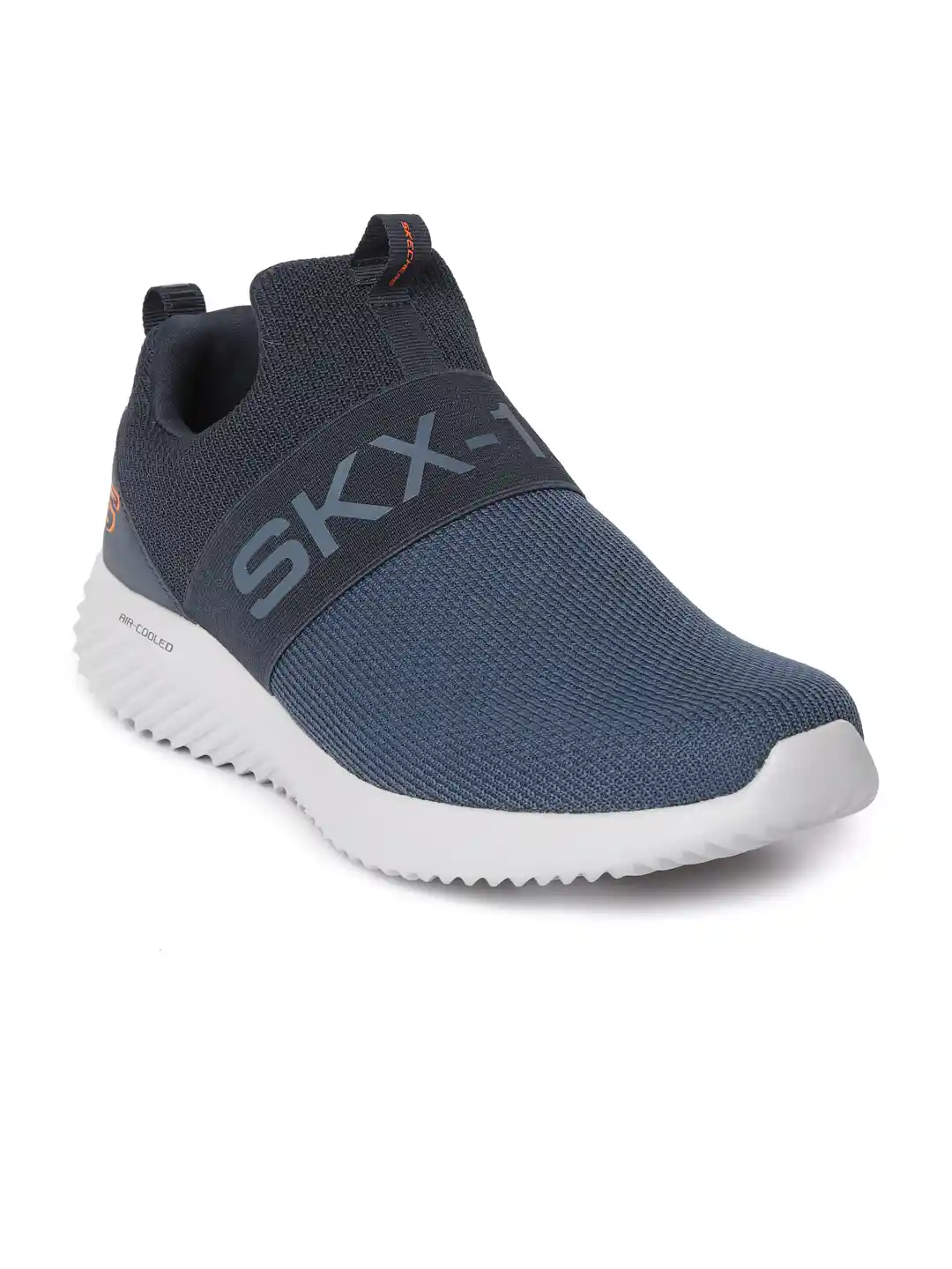 Buy Skechers Men Navy Blue Bounder Wolfston Woven Design Slip-On