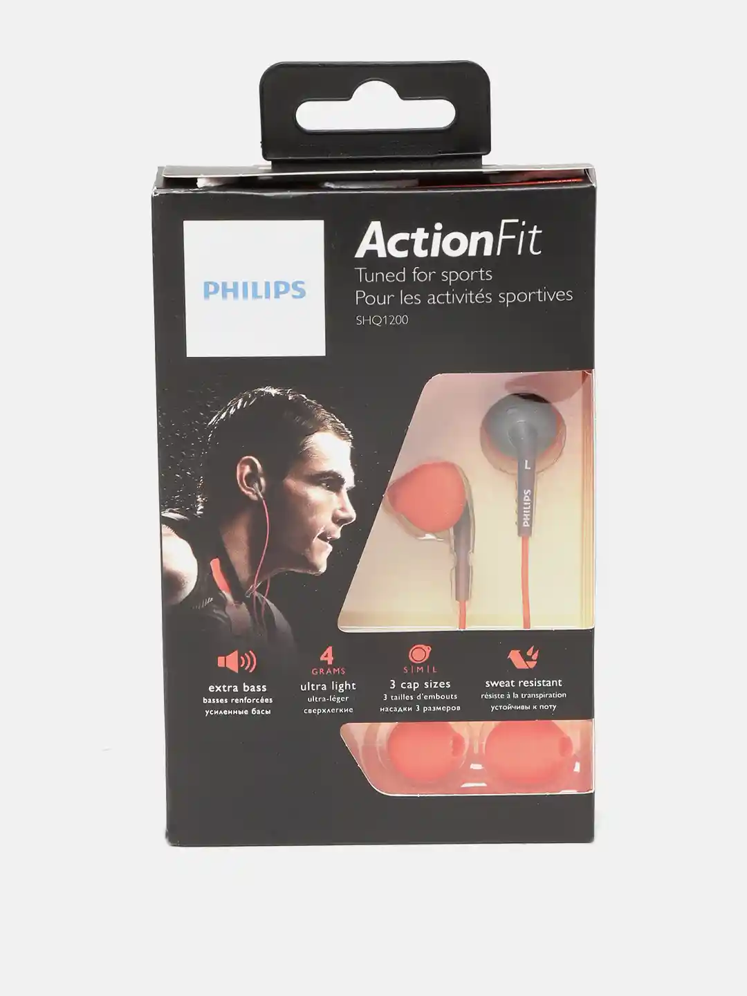 Philips Earphones In Ear Fit Philips Orange Grey ActionFit Sports