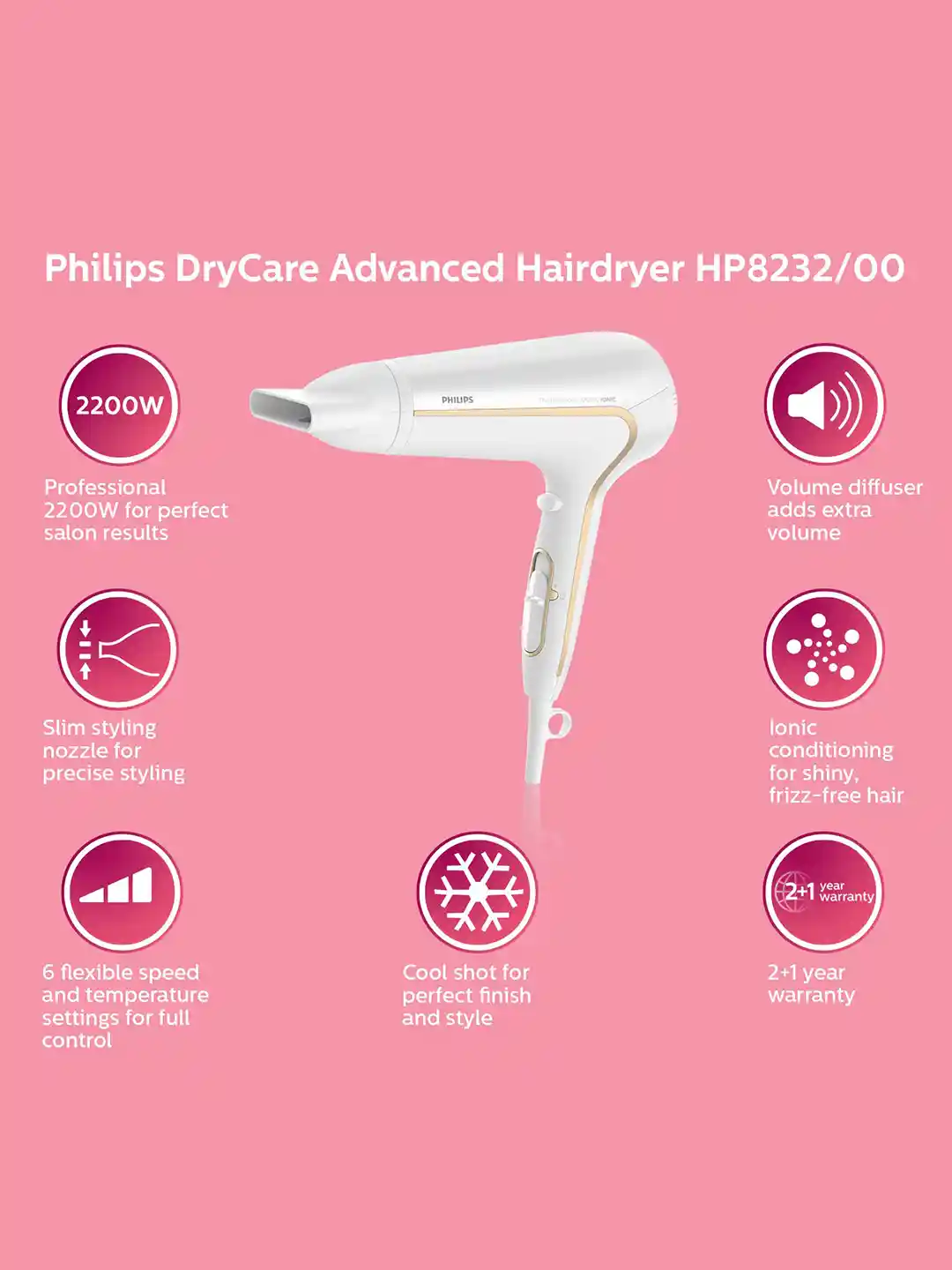 Philips Hair Dryer Secador Hp8232 Philips Secador Thermoprotect