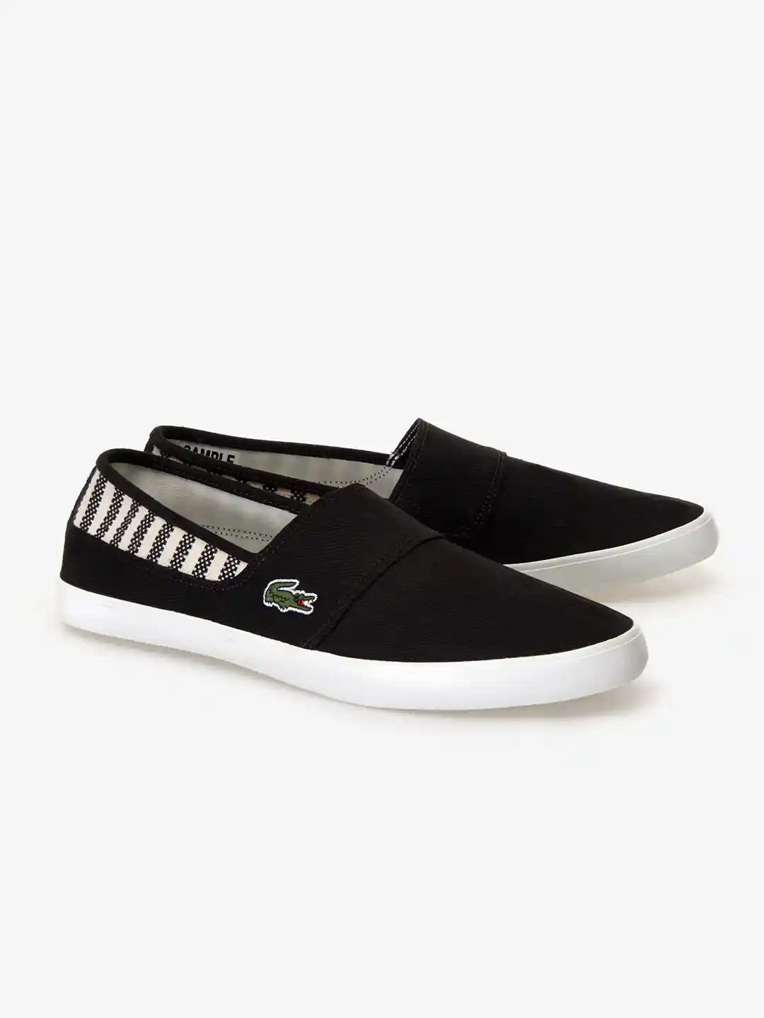 Buy Lacoste Men Black Solid Slip-On Sneakers Casual Shoes for