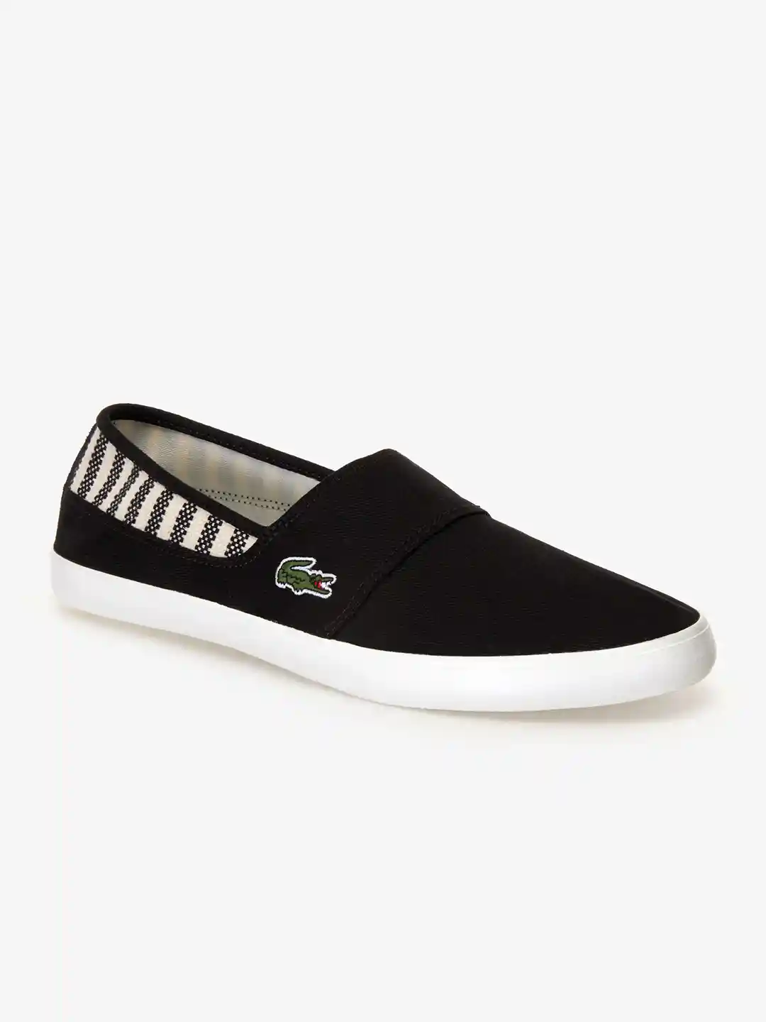 Buy Lacoste Men Black Solid Slip-On Sneakers Casual Shoes for