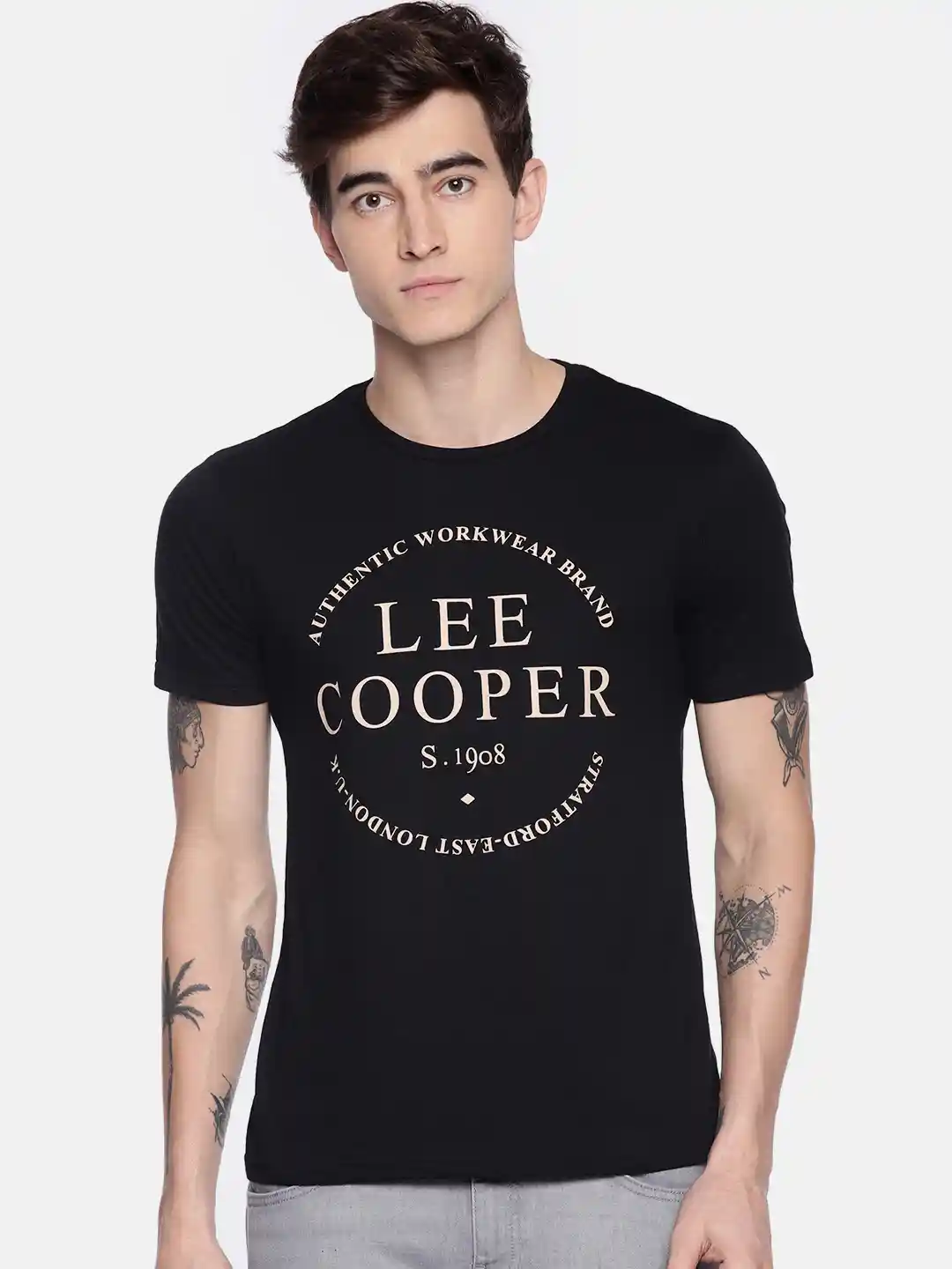 Printed Tshirts T Shirt Lee Cooper Buy Logo Print Round Neck T