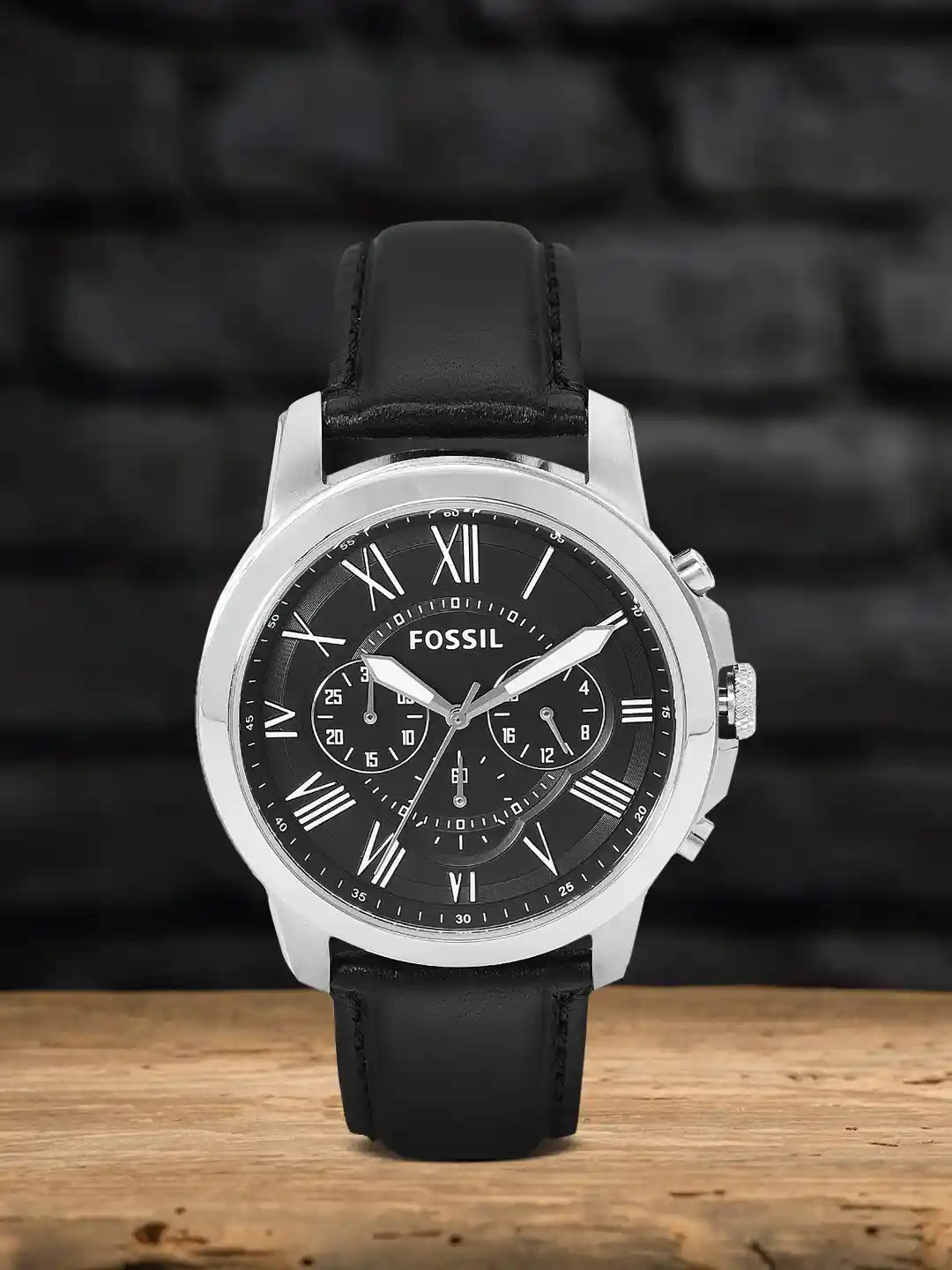 Fossil Men Black Chronograph Watch FS4812_SOR