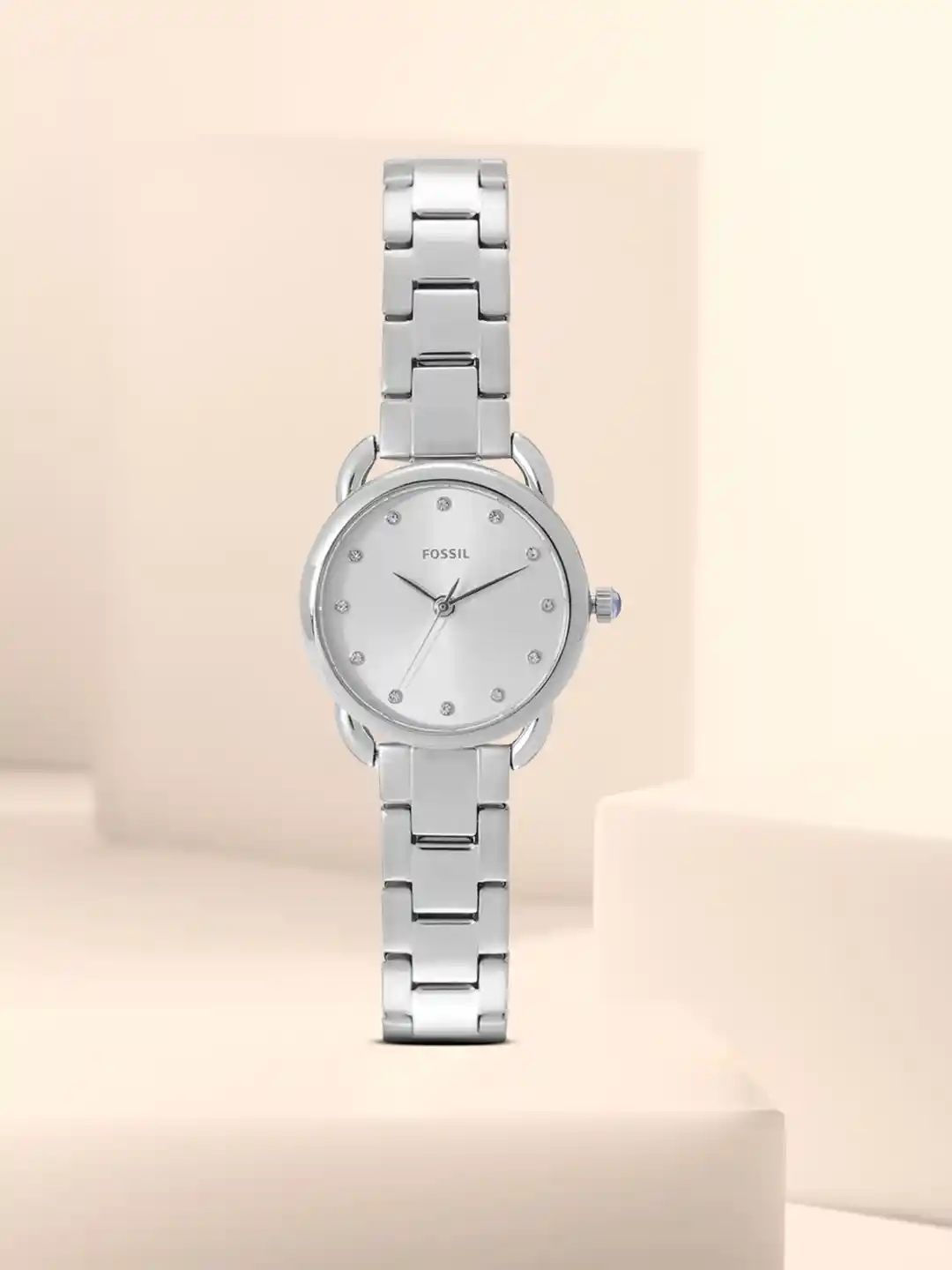 Buy Fossil TAILOR MIN Women Silver Analogue Watch ES4496