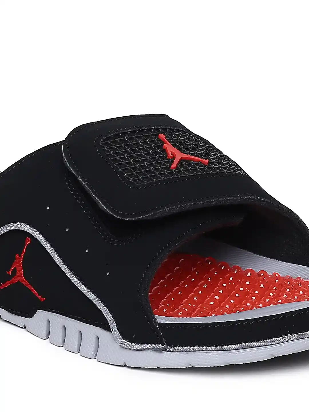 Buy Nike Men Black JORDAN HYDRO IV RETRO Solid Sliders Flip