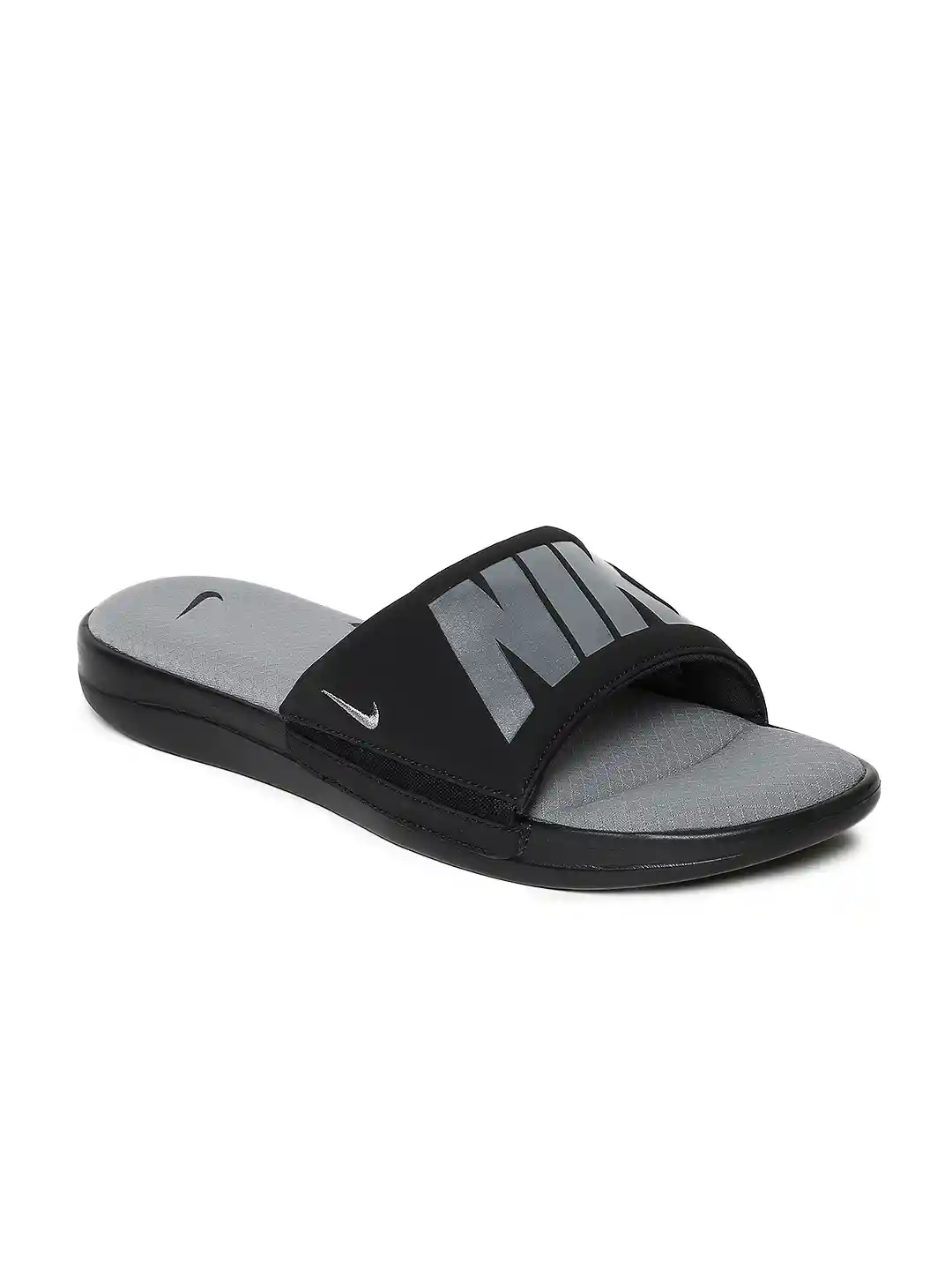 Buy Nike Men ULTRA COMFORT Black Grey Printed Sliders Flip