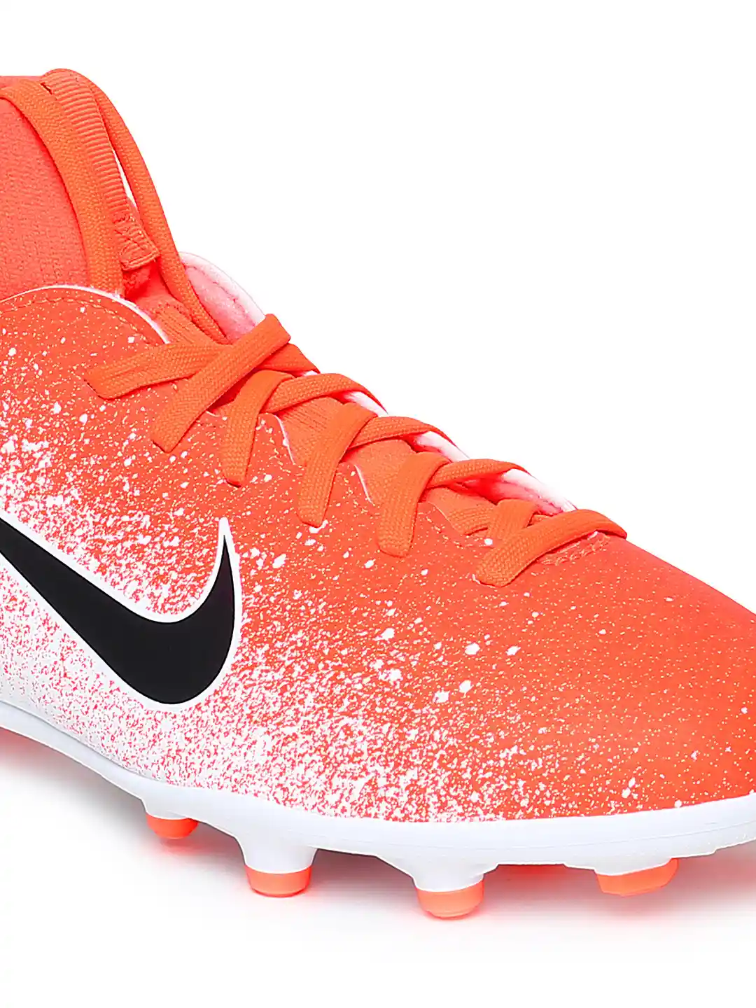 Buy Nike Kids Orange White Mid-Top Superfly Club Football