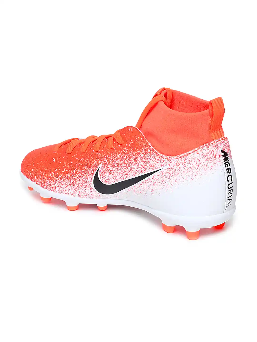 Buy Nike Kids Orange White Mid-Top Superfly Club Football