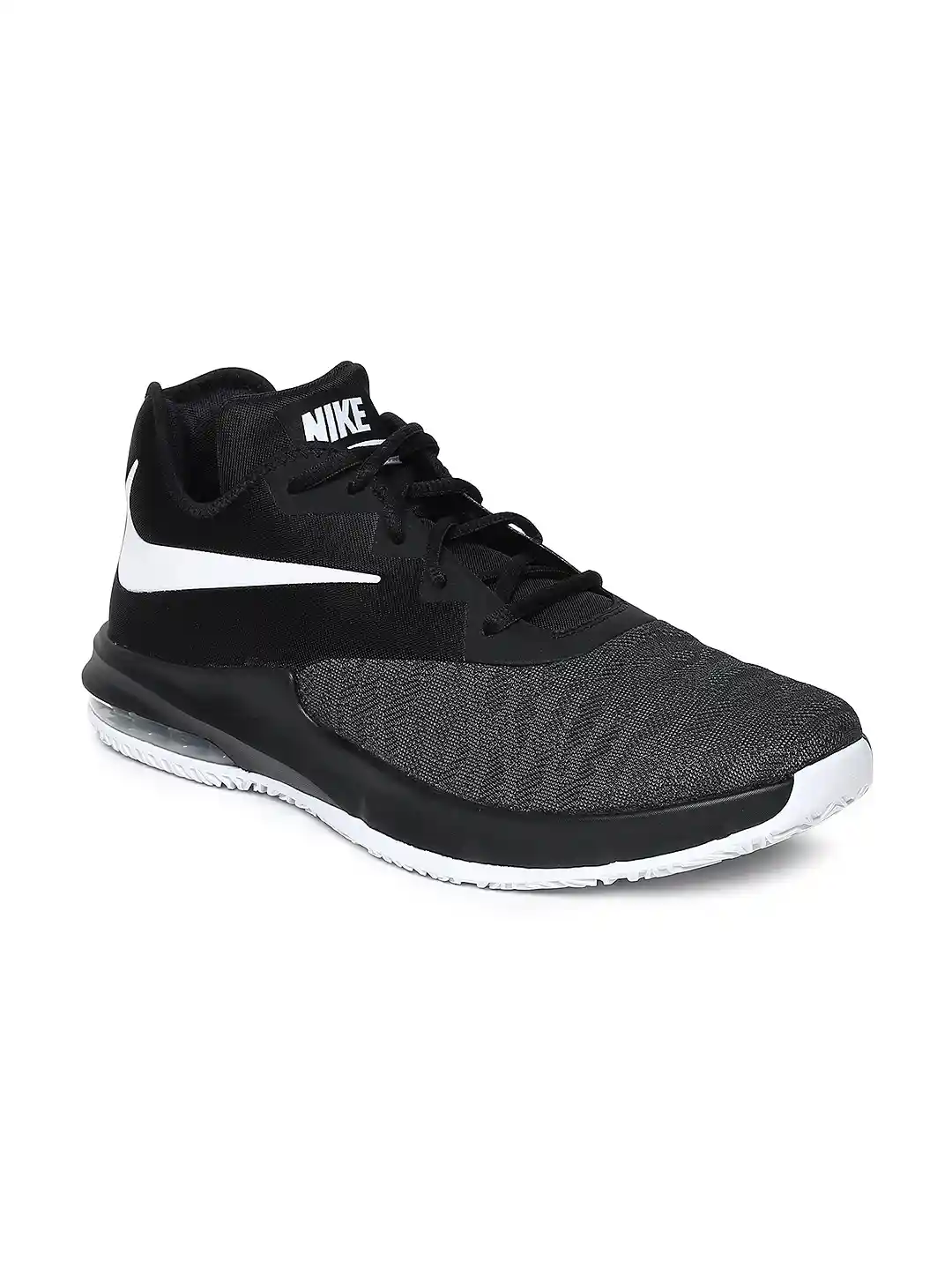 Buy Nike Men Black AIR MAX INFURIATE III LOW Basketball Shoes - Main Image