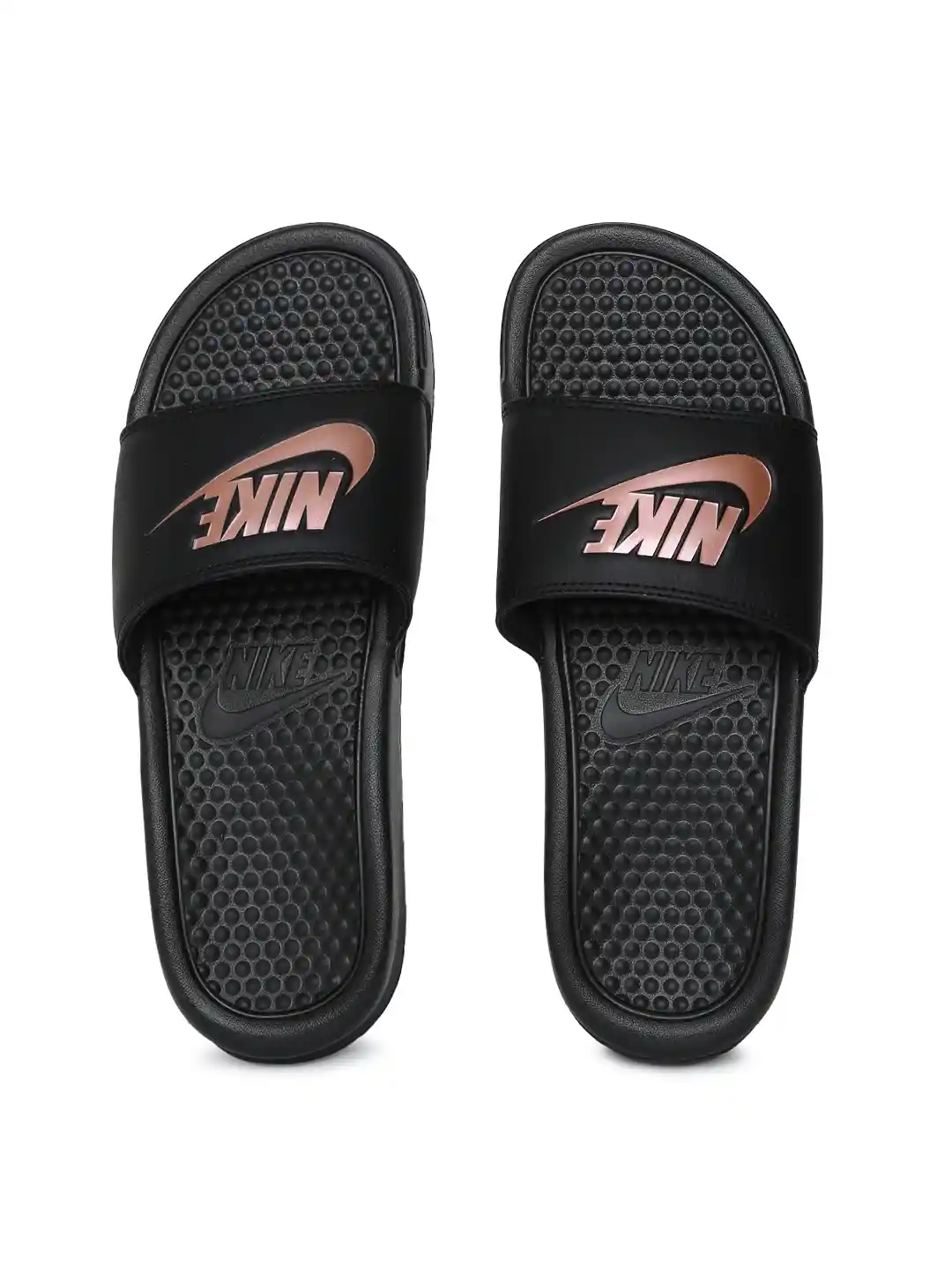 Buy Nike Women Black BENASSI JDI Printed Sliders Flip Flops for