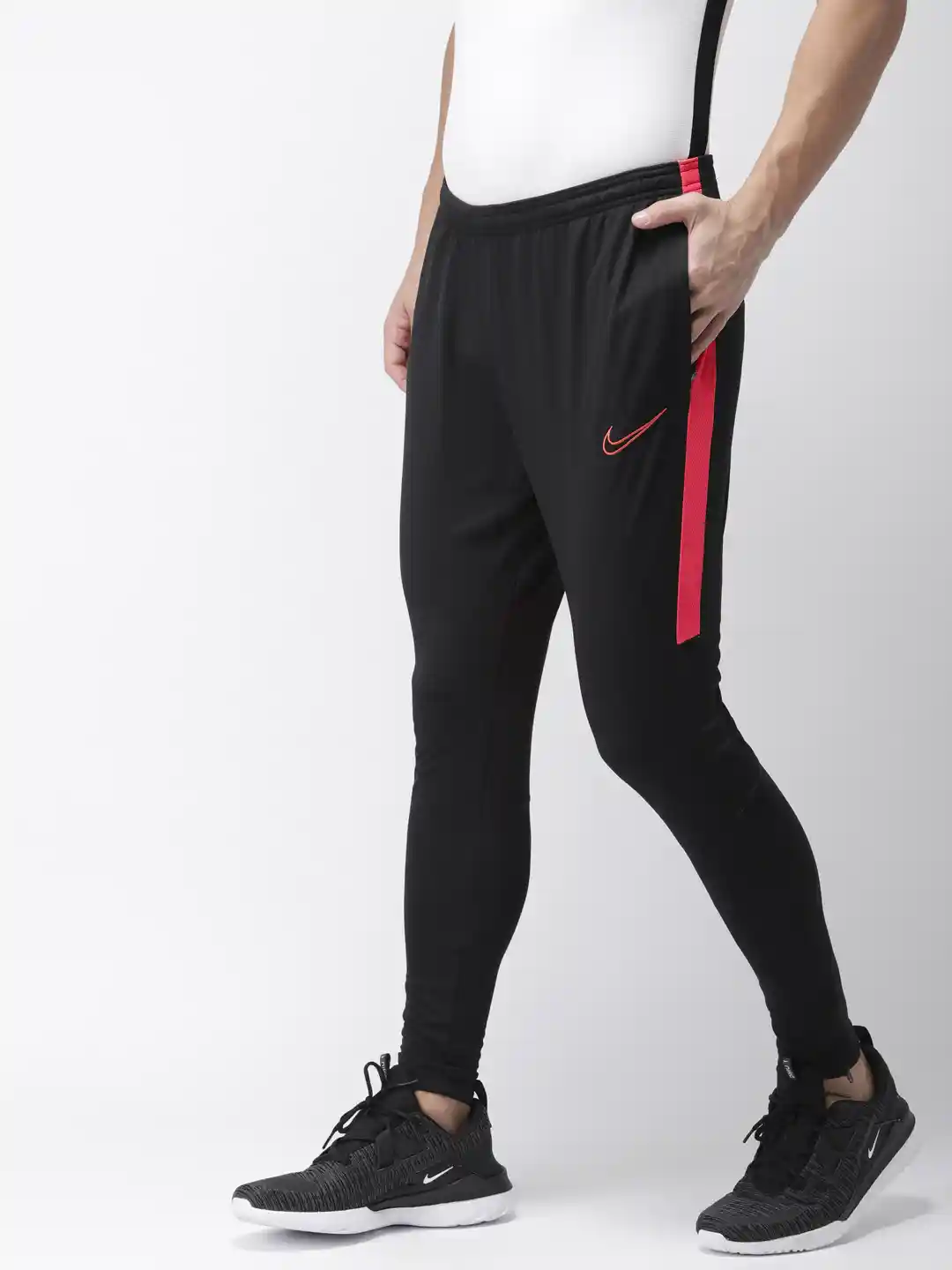 Buy Nike Men Black Solid DRY ACDMY Dri-FIT Football Track Pants