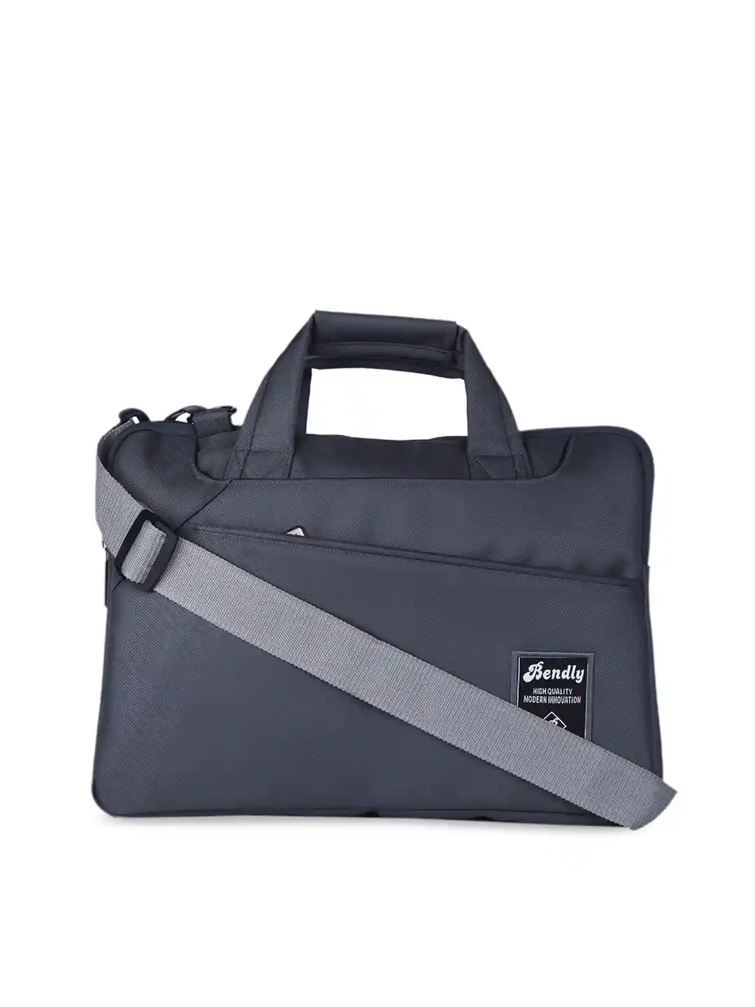 Buy Bendly Unisex Grey Solid Laptop Bag Laptop Bag for Unisex