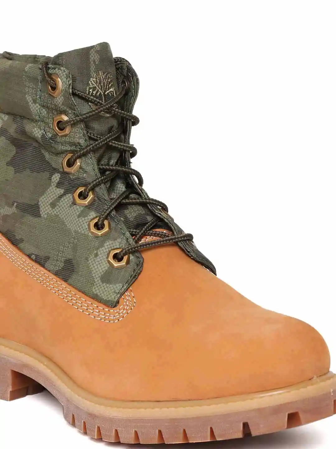 Buy Timberland Men Tan Brown Olive Green Camouflage Print AF