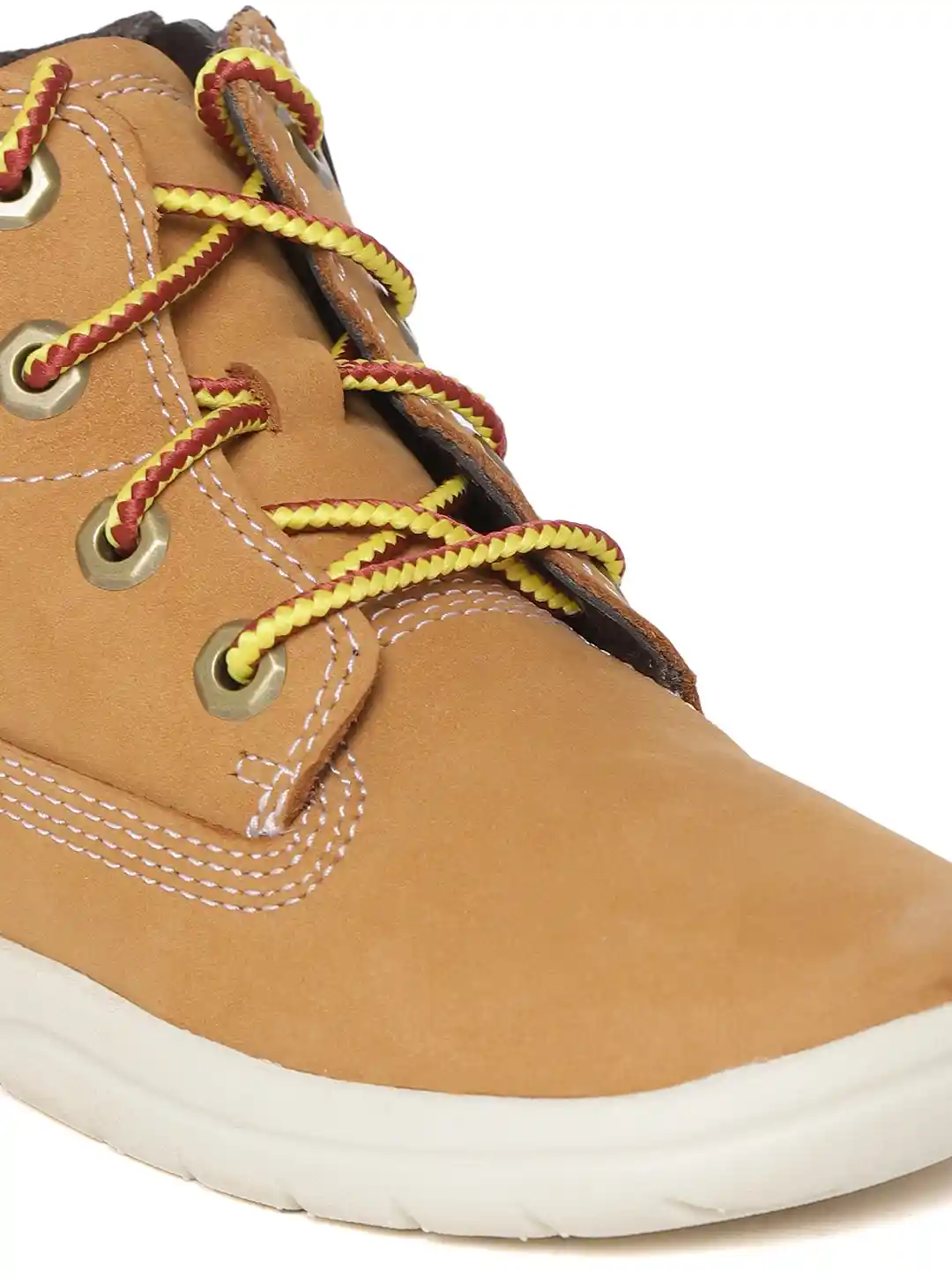 Buy Timberland Kids Camel Brown ToddleTracks 6-Inch Leather Flat