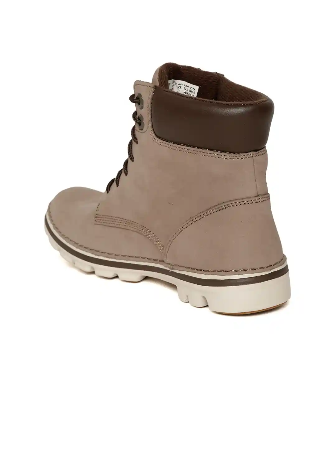 Buy Timberland Women Taupe Brookton 6-Inch Leather Mid-Top Flat