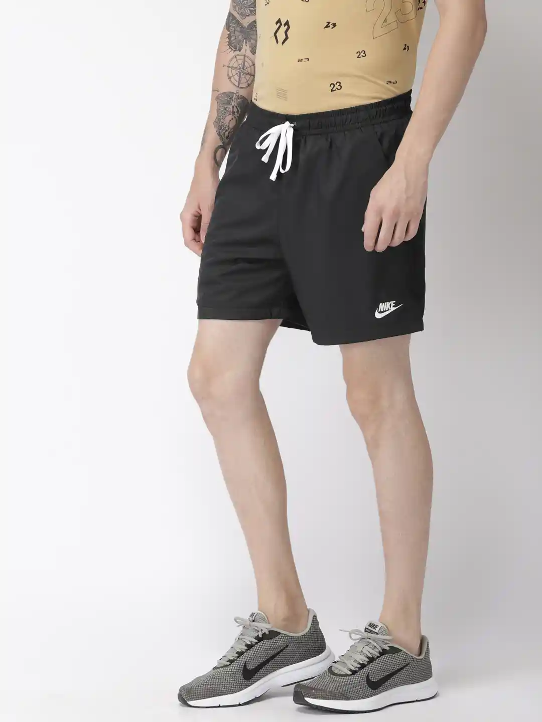 Buy Nike Men Black Solid AS M NSW CE SHORT WVN Sports Shorts