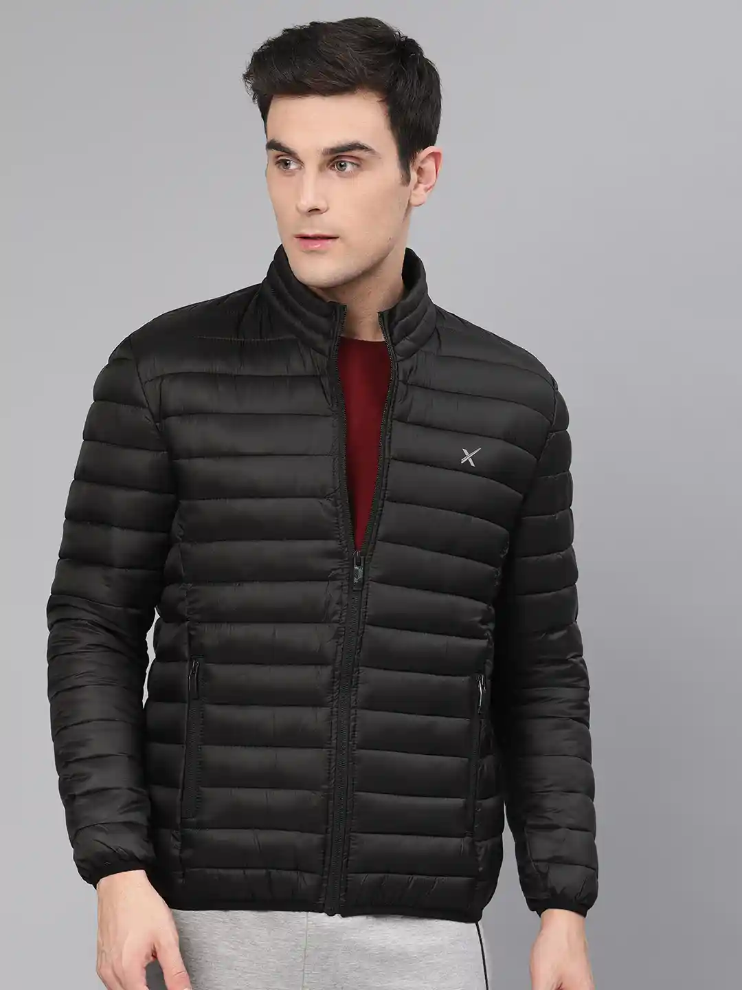 Buy HRX by Hrithik Roshan Men Black Solid Heavy Puffer Jacket