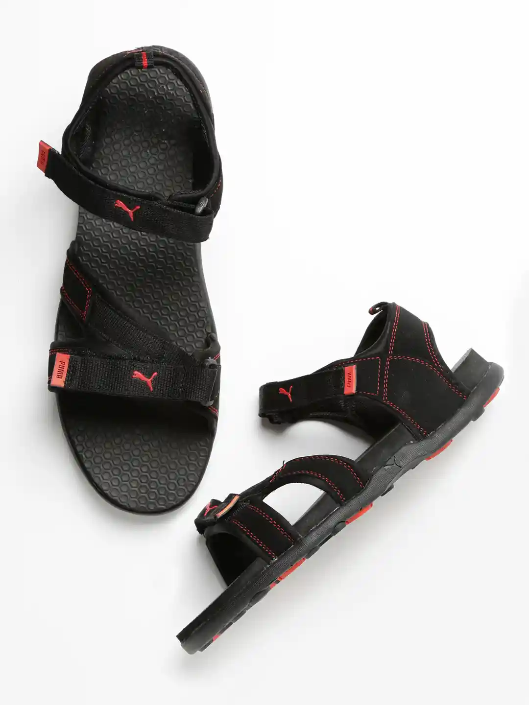 Puma Men Puma Sandals Puma Men Black Techno III DP Sports Sandals