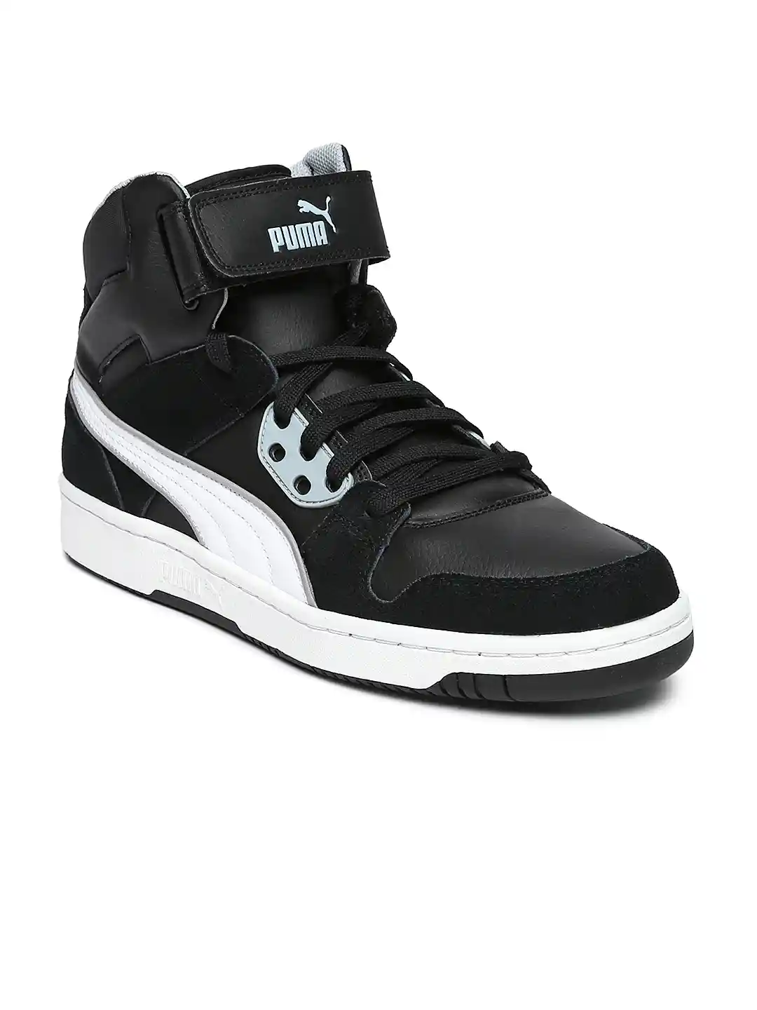 Buy PUMA Men Black Rebound Street SD Leather Sneakers Casual