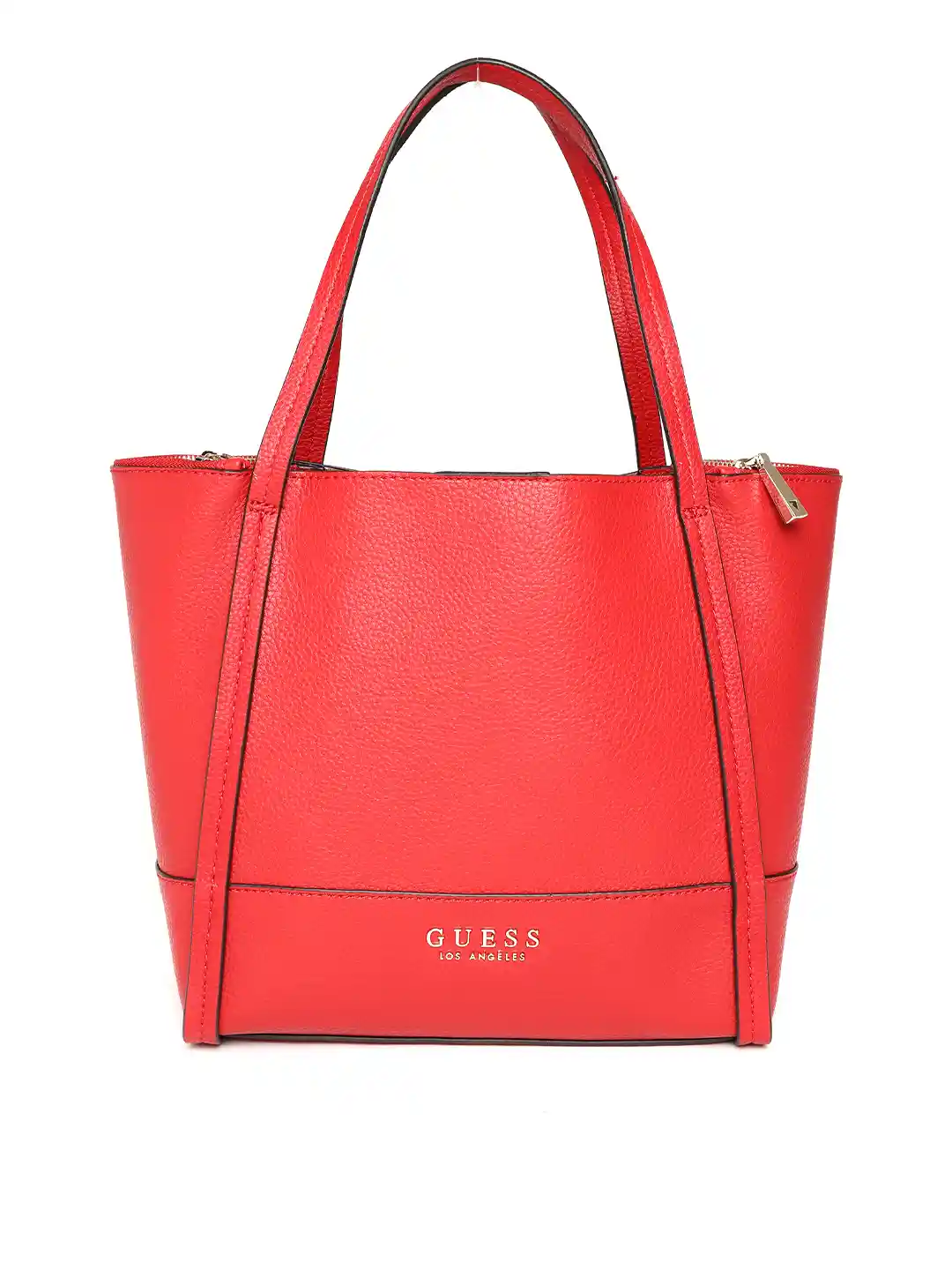 Buy GUESS Red Solid Shoulder Bag with Pouch Handbags for Women