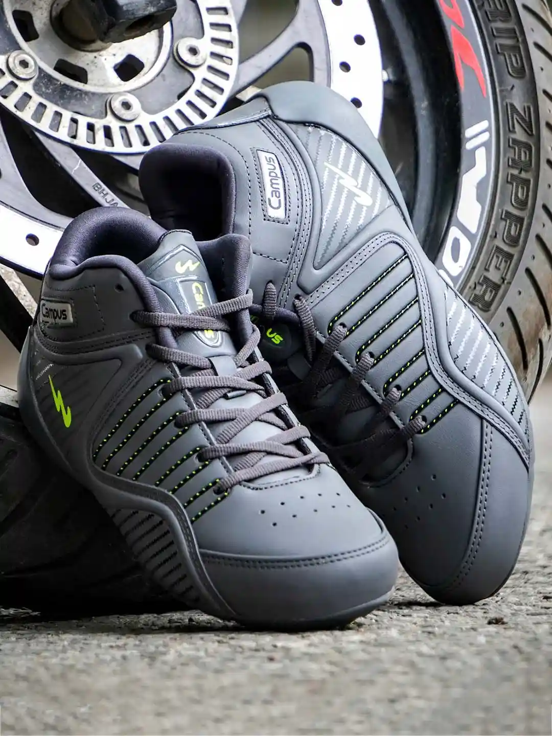 Campus Mid Top Running Shoes Campus Men Navy Blue Mesh Mid-Top