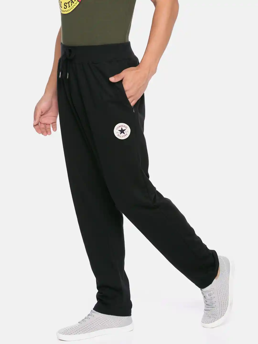 Buy Converse Men Black Solid Joggers Track Pants for Men 9532959