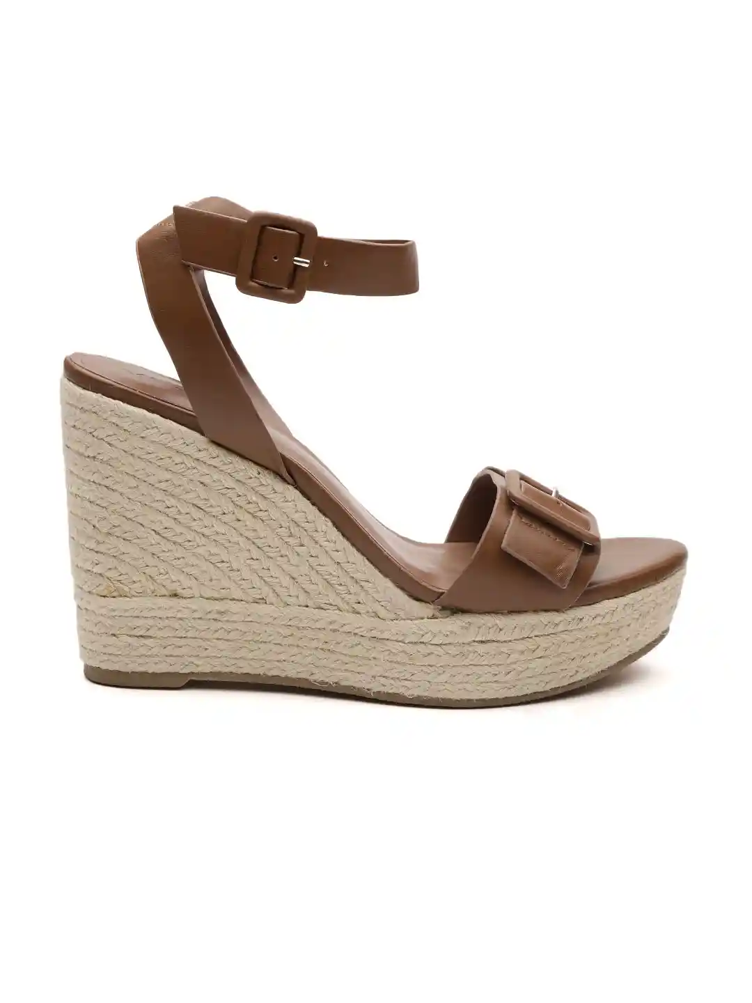 Buy MANGO Women Brown Solid Wedges Heels for Women 9556675 Myntra