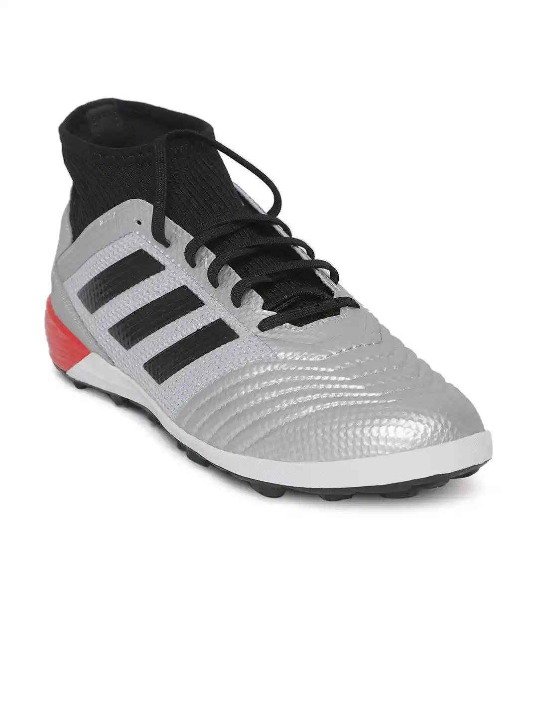 Buy ADIDAS Men Silver-Toned Black Predator Turf Mid-Top