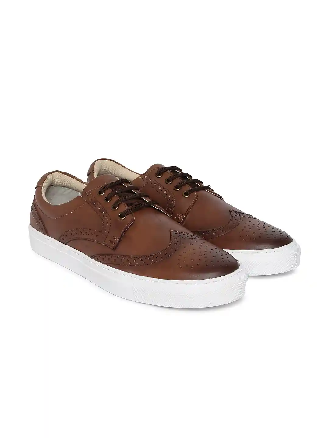 Buy Jack Jones Men Brown Leather Sneakers Casual Shoes for Men