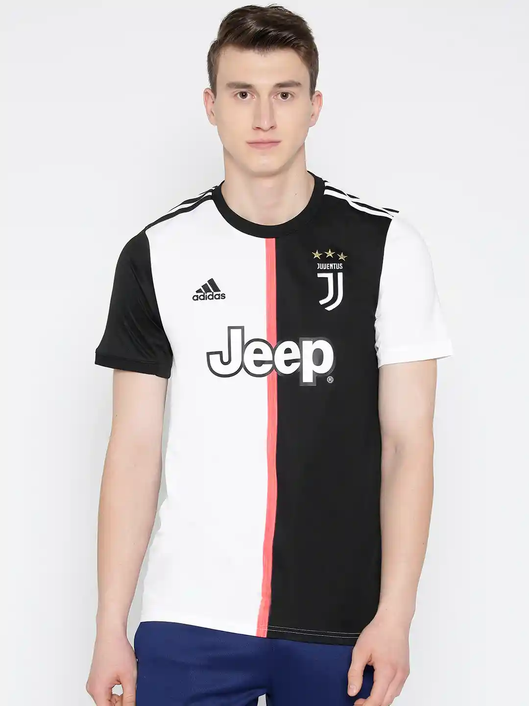 Buy ADIDAS Men Black White Printed Juventus Home Football Jersey