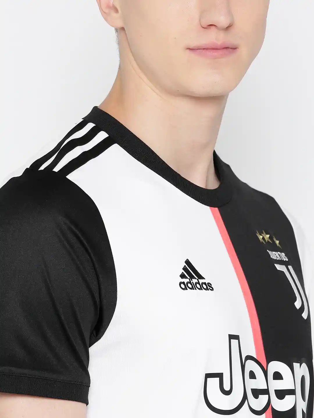 Buy ADIDAS Men Black White Printed Juventus Home Football Jersey