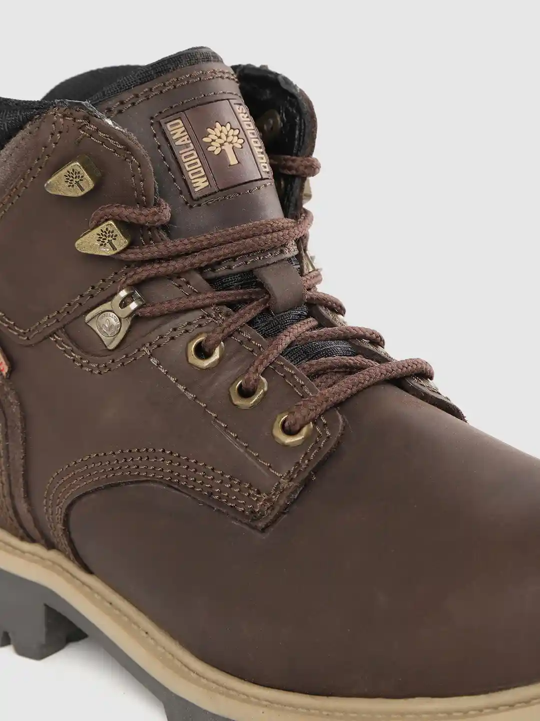 Buy Woodland Men Coffee Brown Nubuck Flat Boots Boots for Men