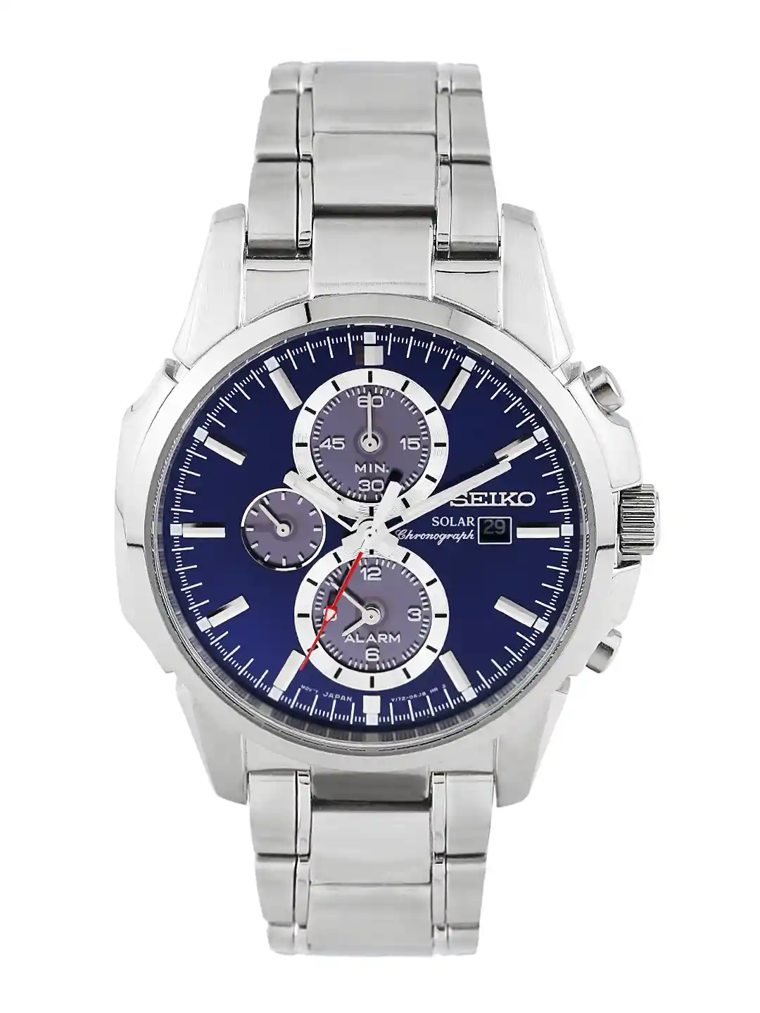 Buy SEIKO Men Solar Chronograph Metallic Blue Dial Watch SSC085P1
