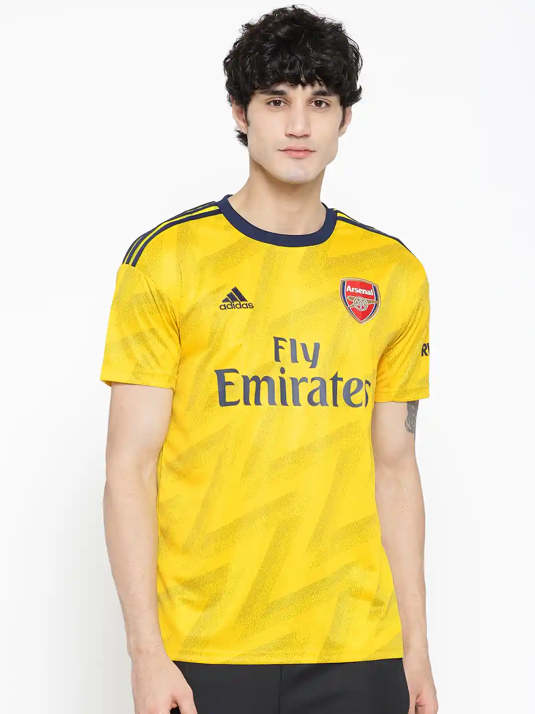 Buy ADIDAS Men Yellow Arsenal Away Printed Football Jersey