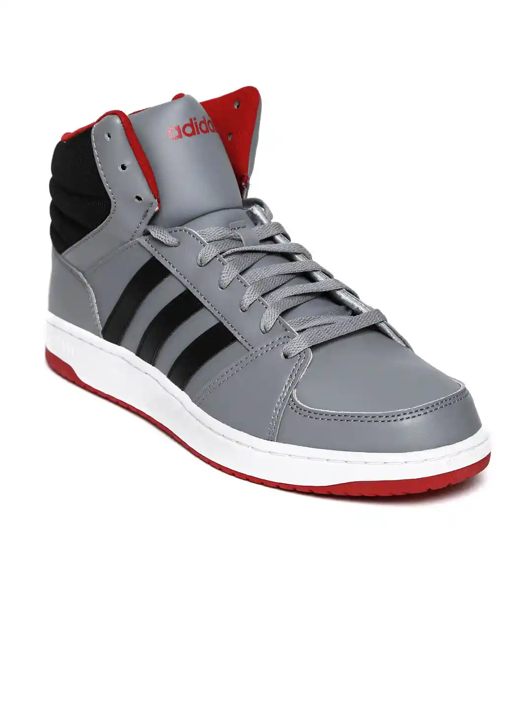 Buy ADIDAS NEO Men Grey Hoops VS MID Sneakers Casual Shoes for