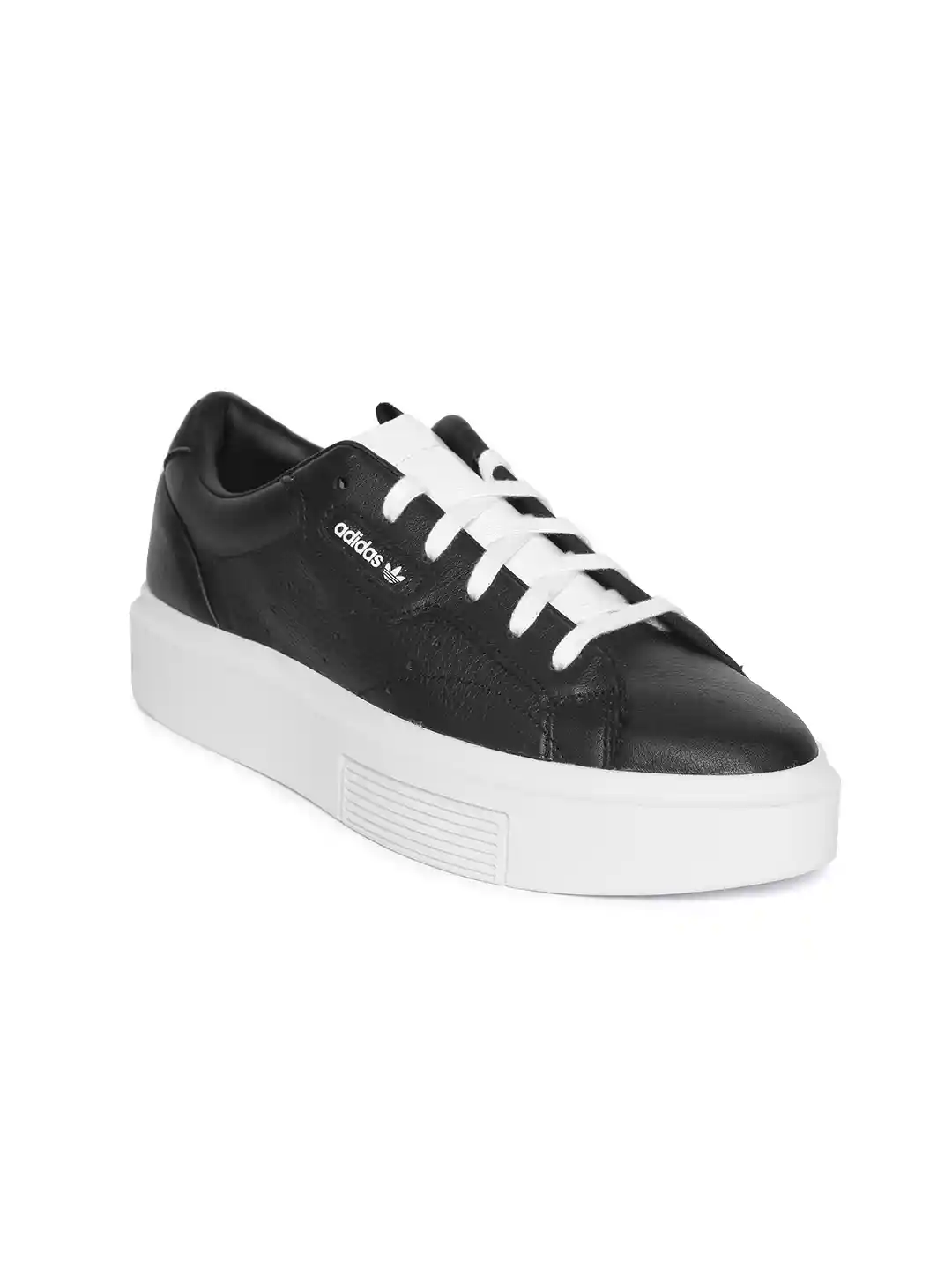 Buy ADIDAS Originals Women Black Sleek Super Leather Sneakers
