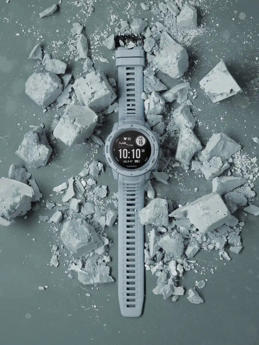 Buy Garmin Unisex Light Blue Instinct Seafoam Smart Watch 010