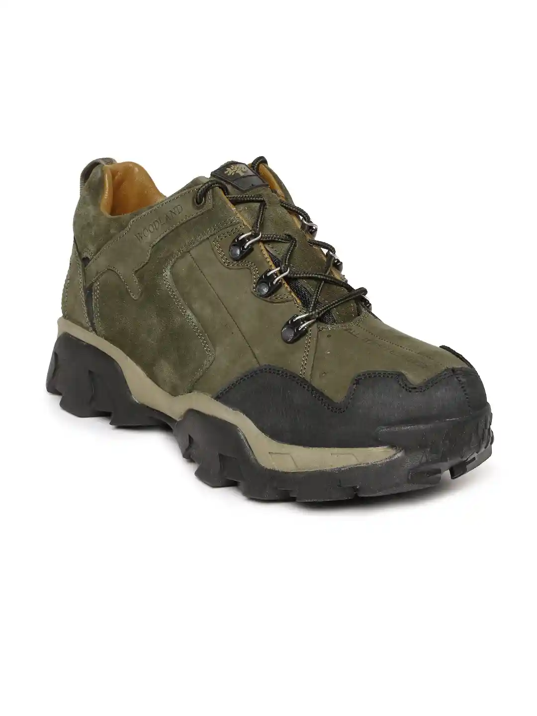 Buy Woodland ProPlanet Men Olive Green Leather Casual Shoes
