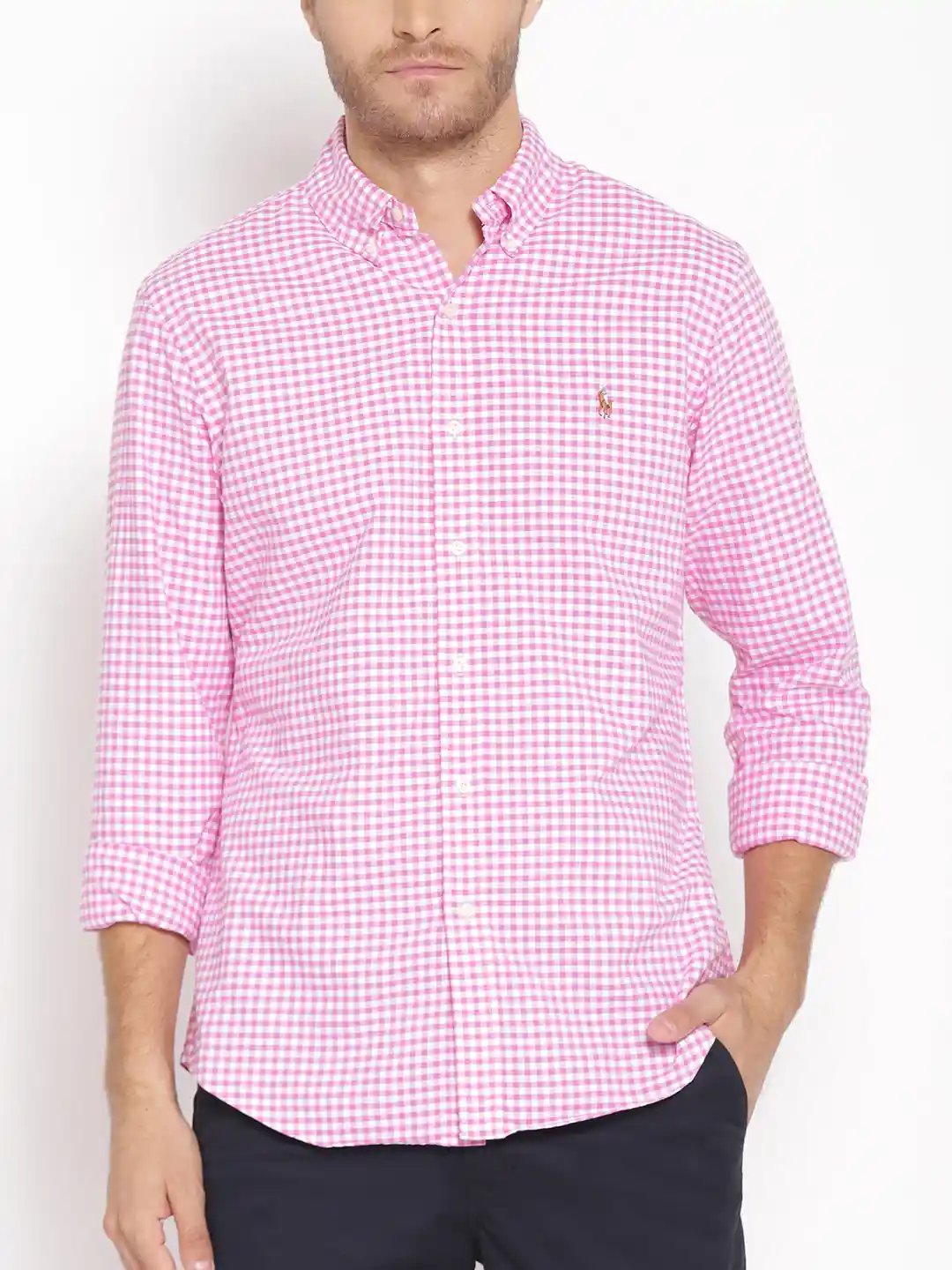 Buy Polo Ralph Lauren Slim Fit Gingham Oxford Shirt Shirts for