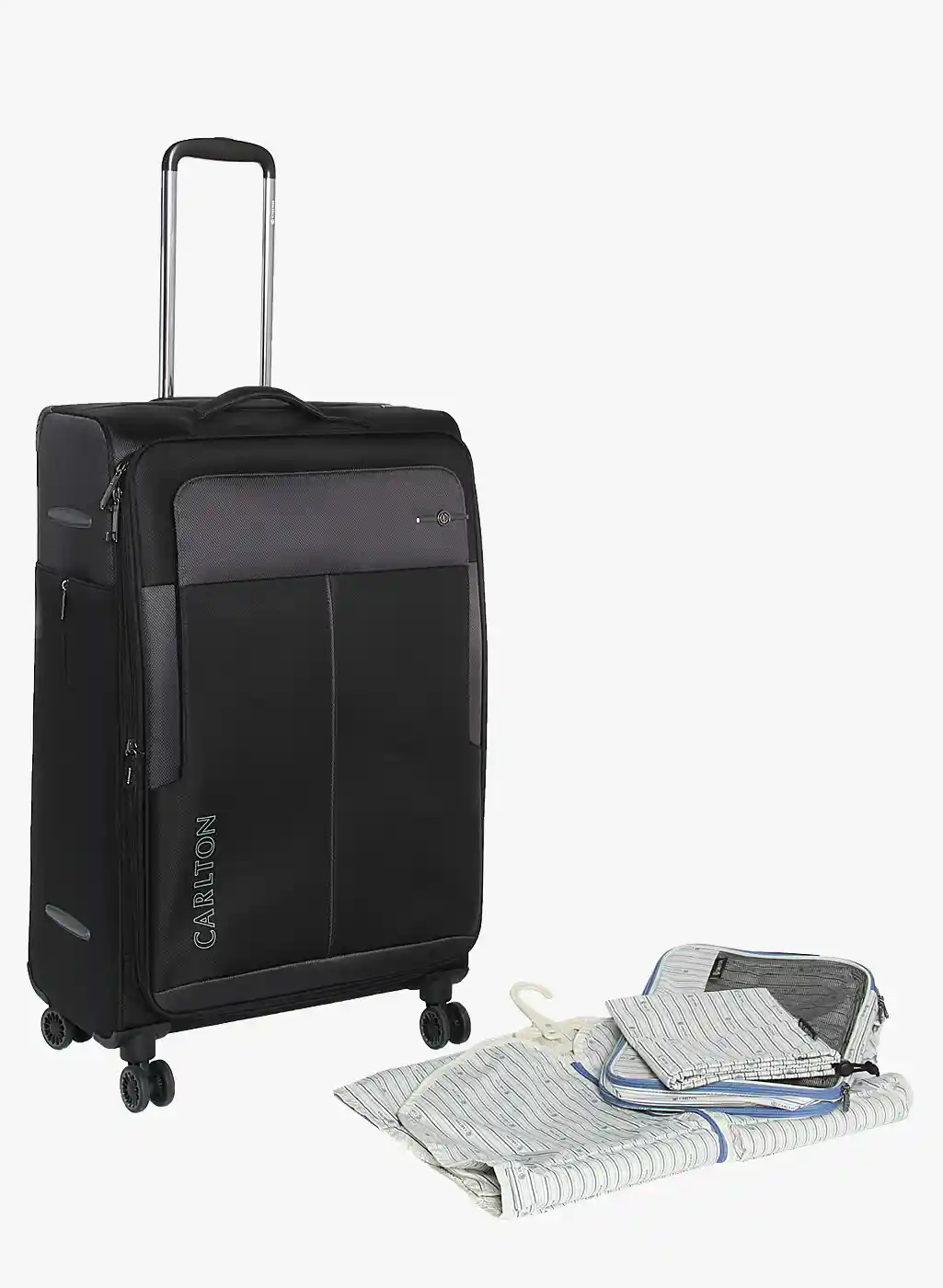 Buy 66 Cm Regent Night Grey Medium Soft Luggage Strolley Trolley