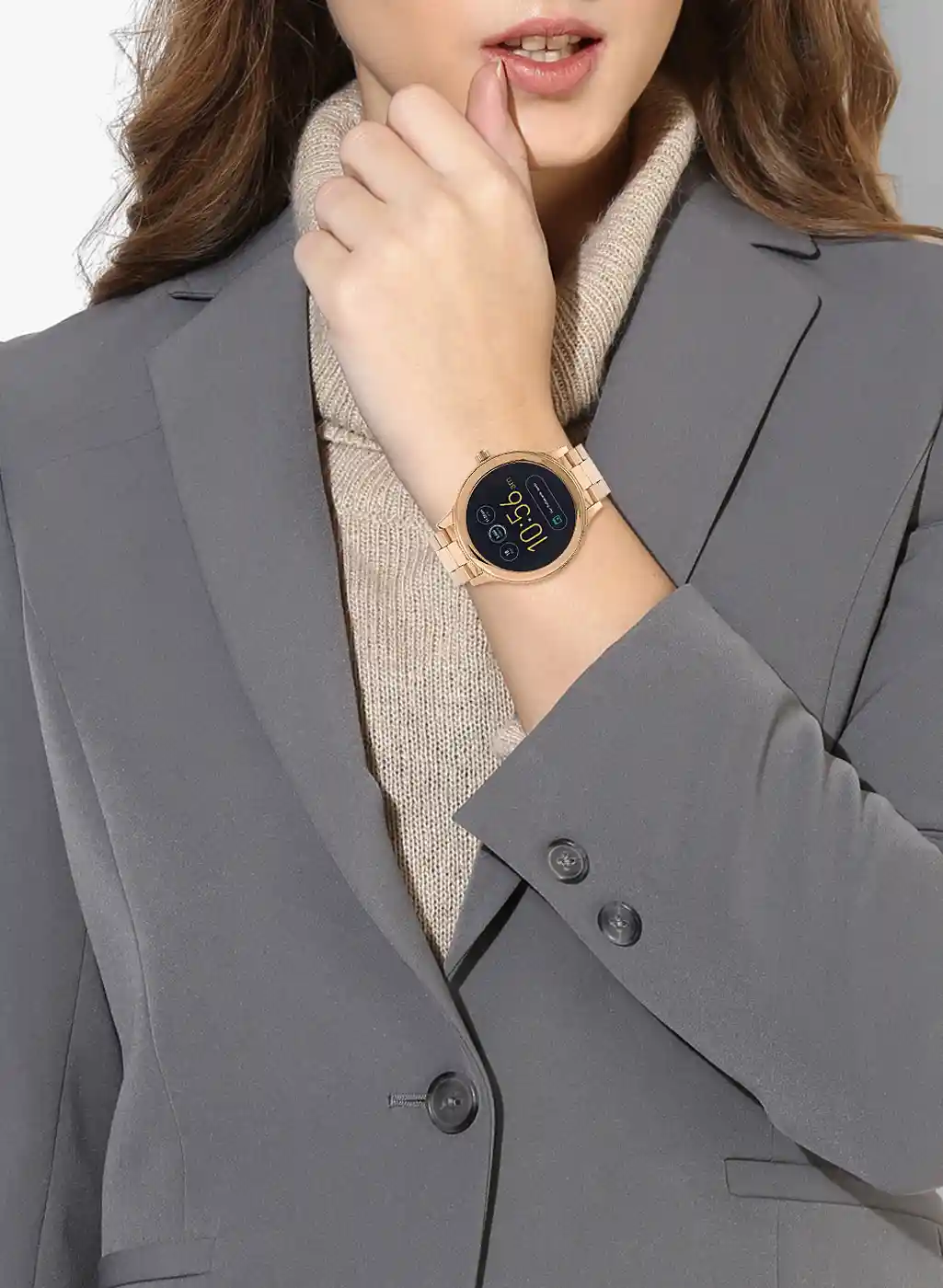 Buy Ftw6000 Q Venture Rose Gold/Black Gen Smart Watch Smart