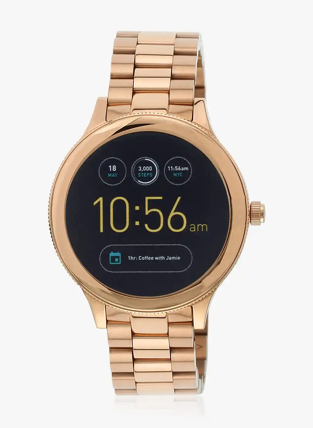 Buy Ftw6000 Q Venture Rose Gold/Black Gen Smart Watch Smart