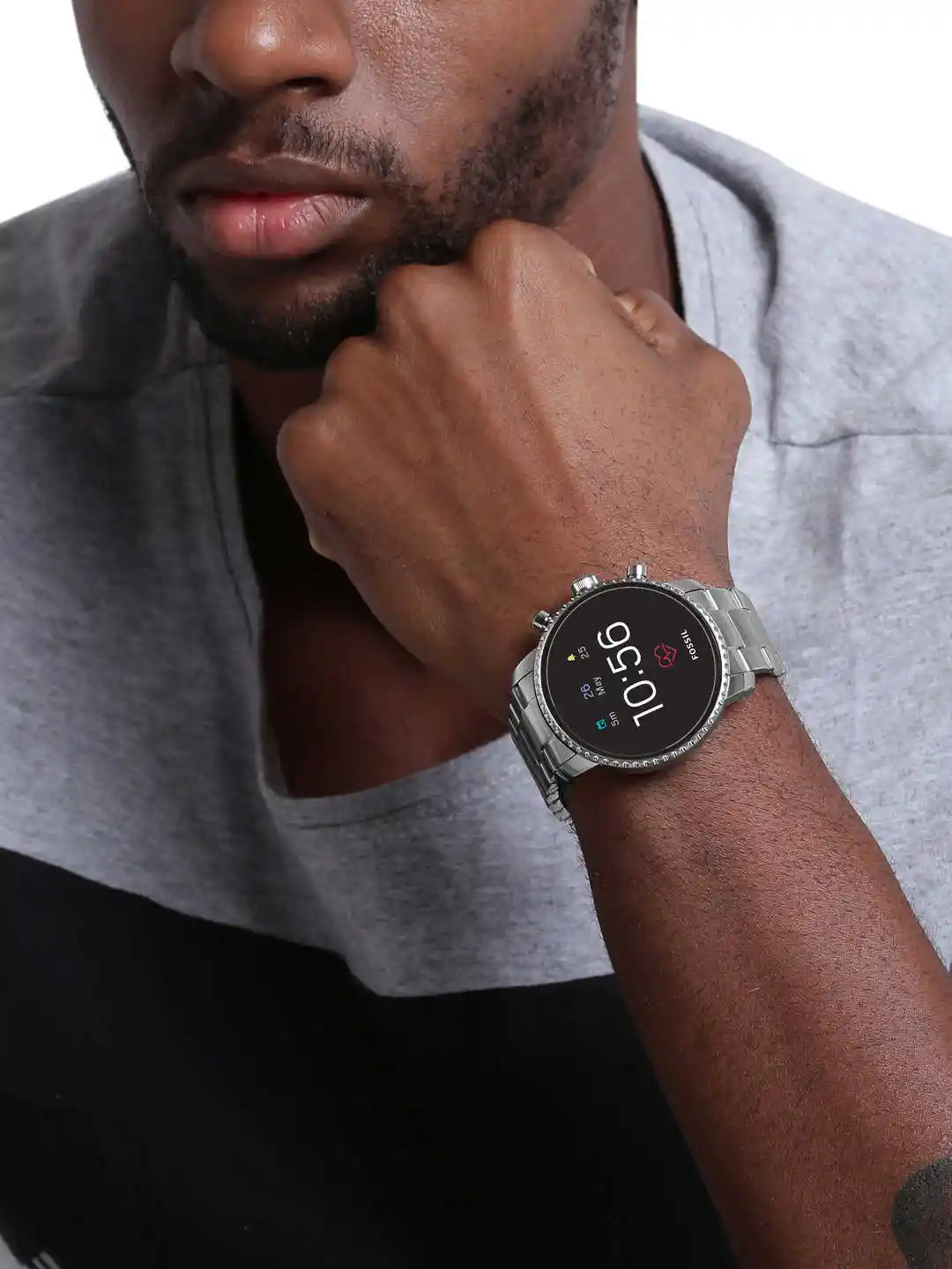 Buy Fossil Q Explorist HR Silver Smart Watch FTW4011 Smart