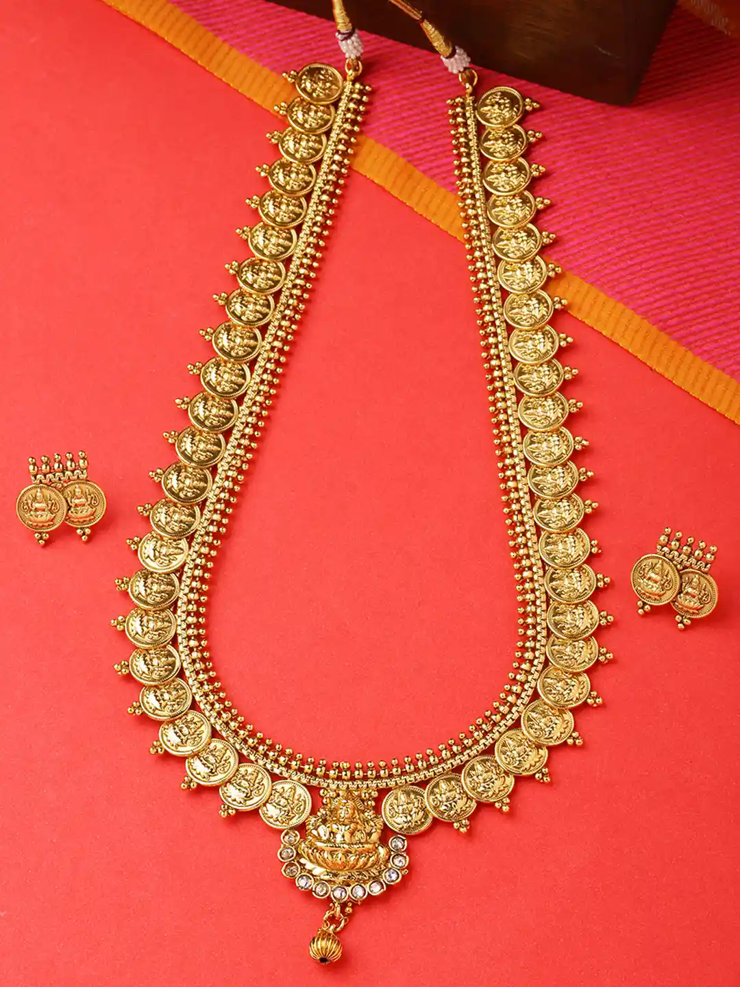 Buy Voylla Women Gold-Plated Handcrafted Mahalaxmi Traditional
