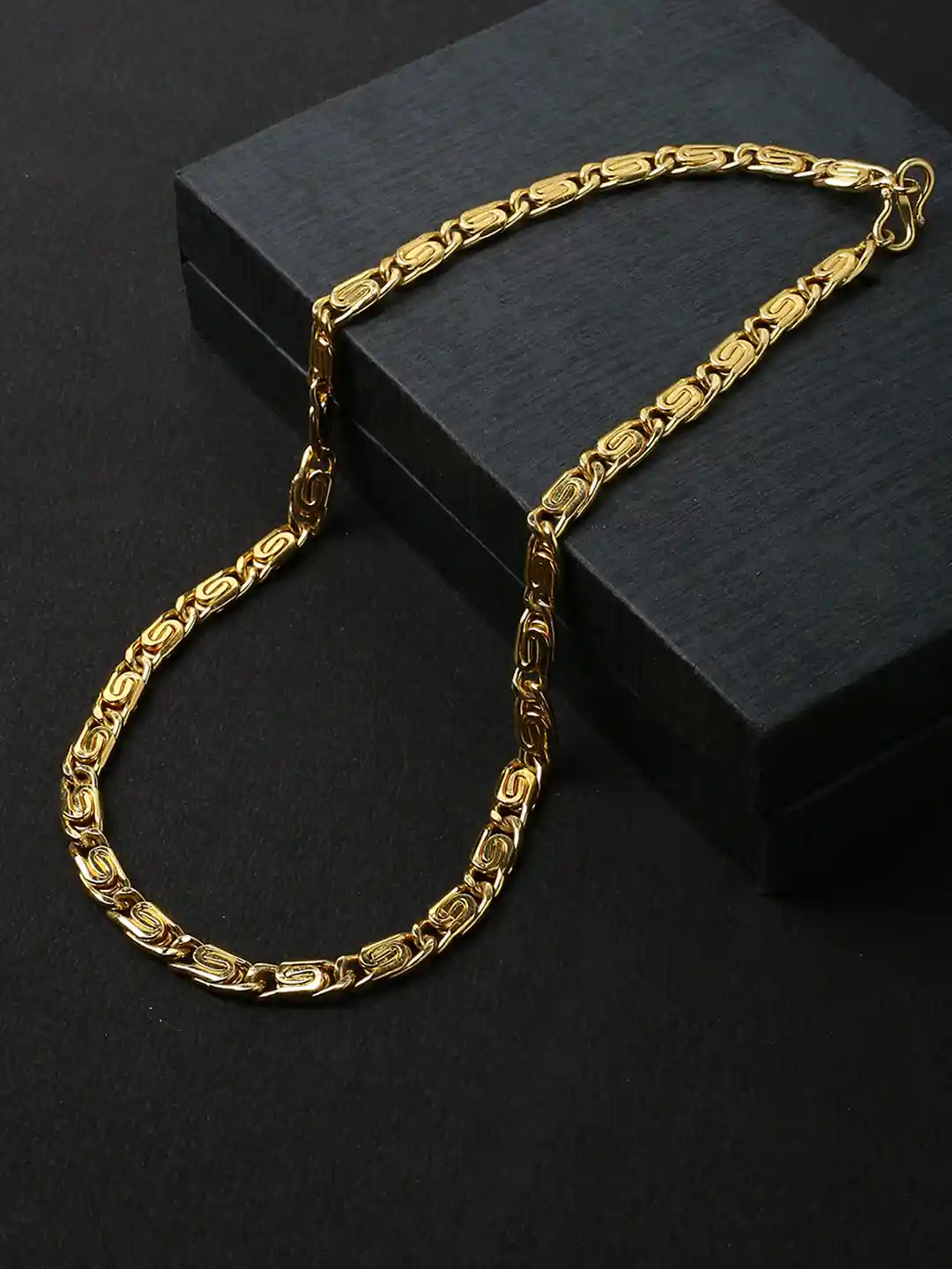 Buy Dare by Voylla Men Gold-Toned Brass Gold-Plated Chain